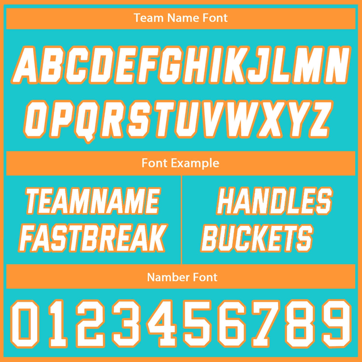Custom Turquoise Orange Basketball Uniform for Youth & Adults - Reversible Jersey Set - Vosoli