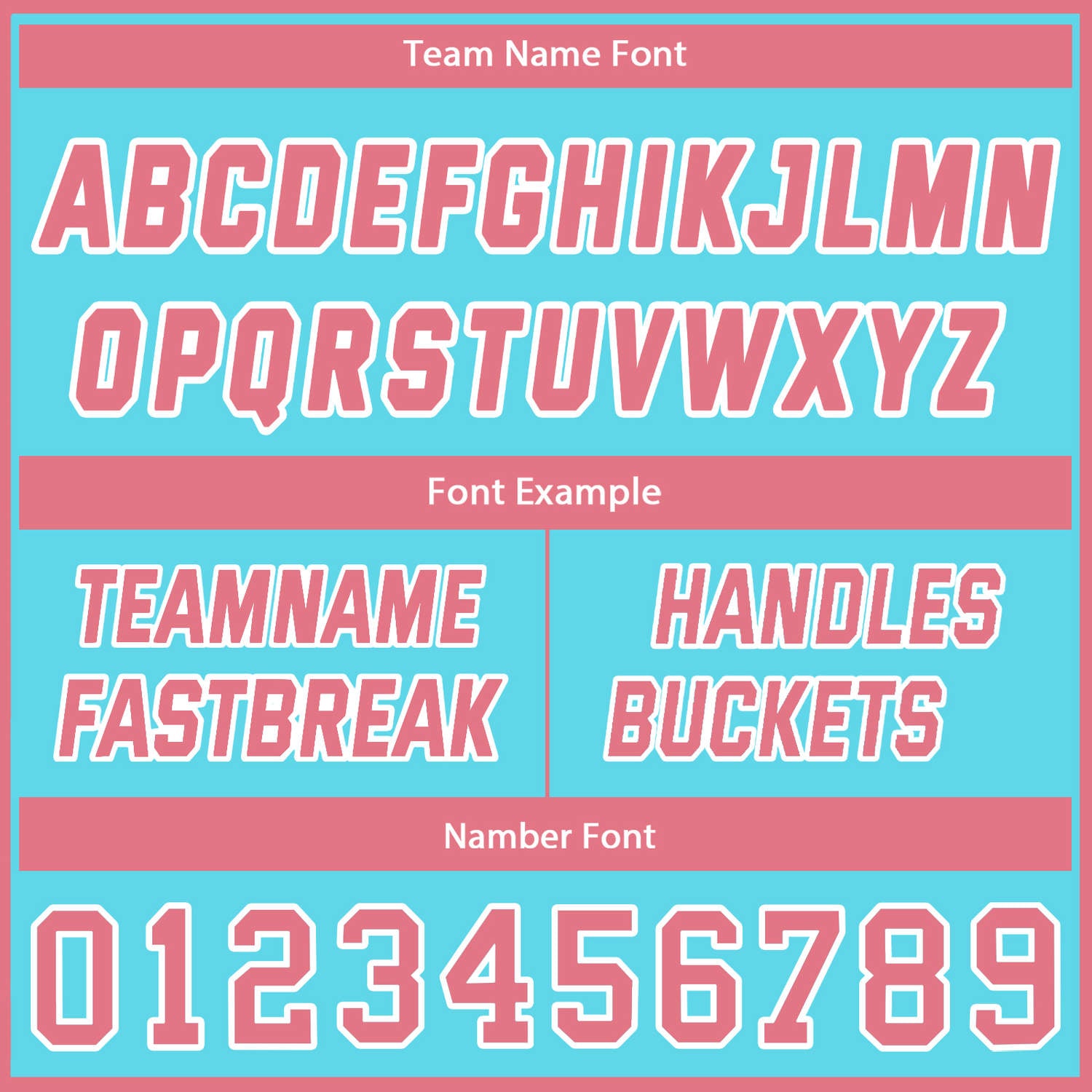Custom Reversible Turquoise Pink Basketball Uniform Set | Team Name & Number - Vosoli