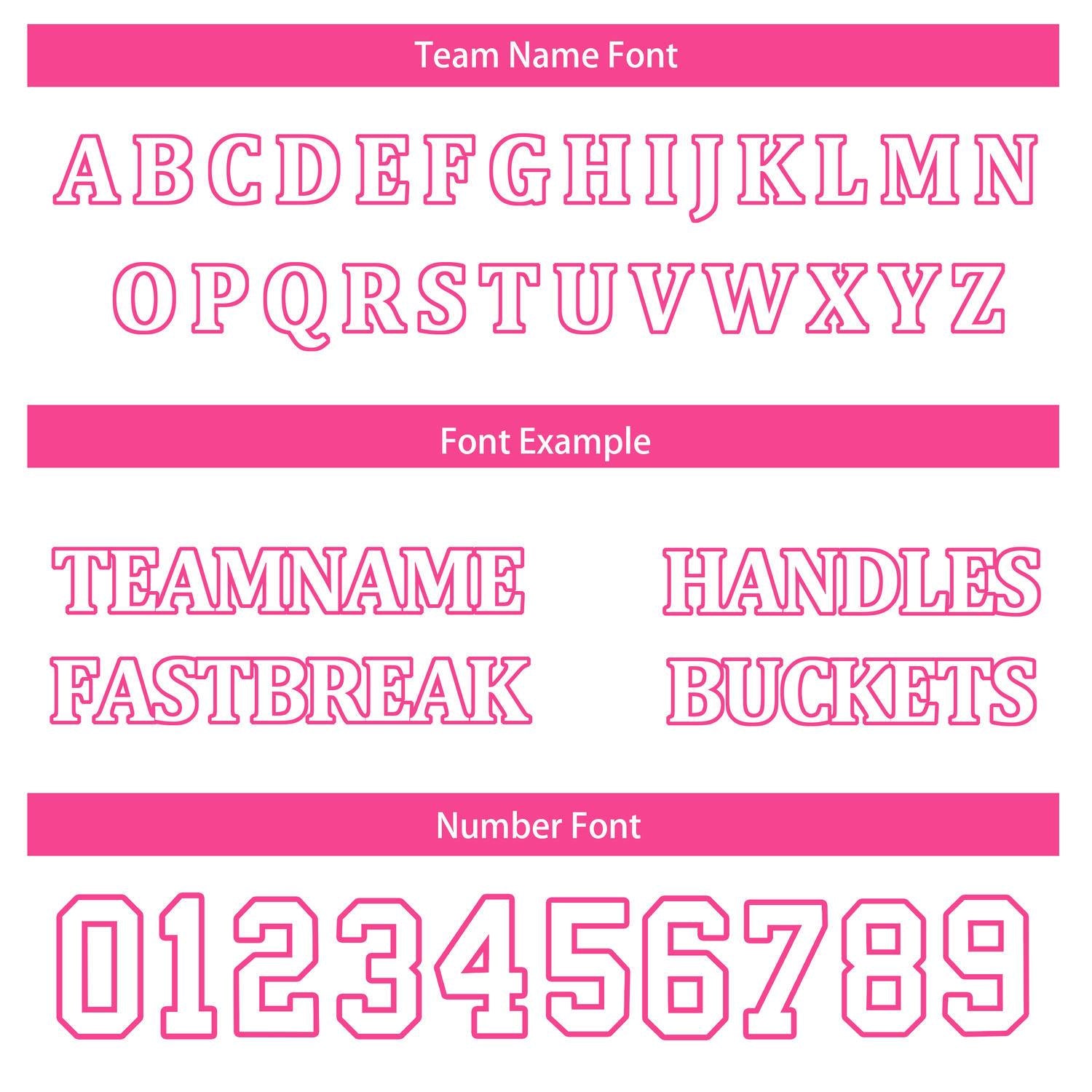 Custom Reversible White Pink Star Basketball Uniform Set | Team Name & Number - Vosoli