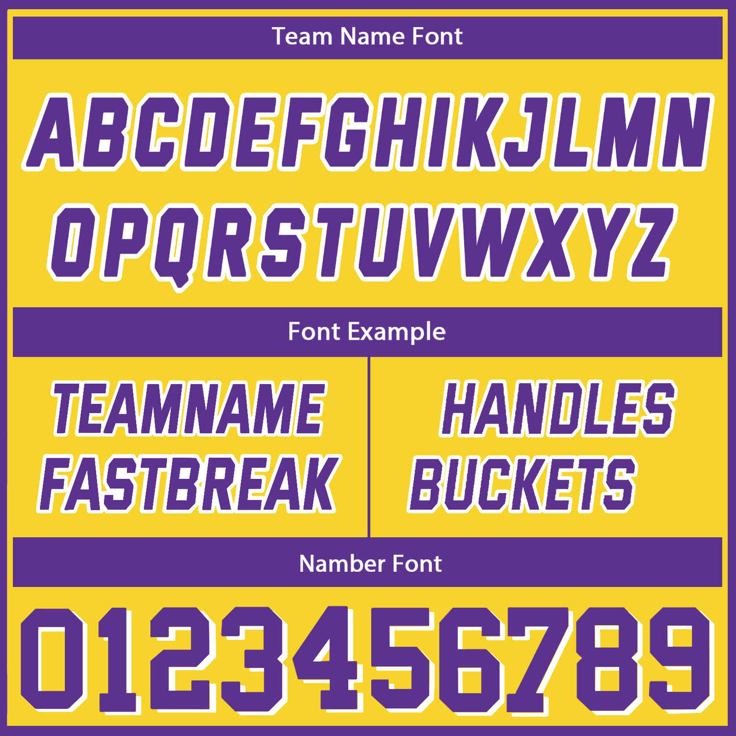 Custom Reversible Yellow Purple Basketball Uniform Set | Team & Player Name - Vosoli