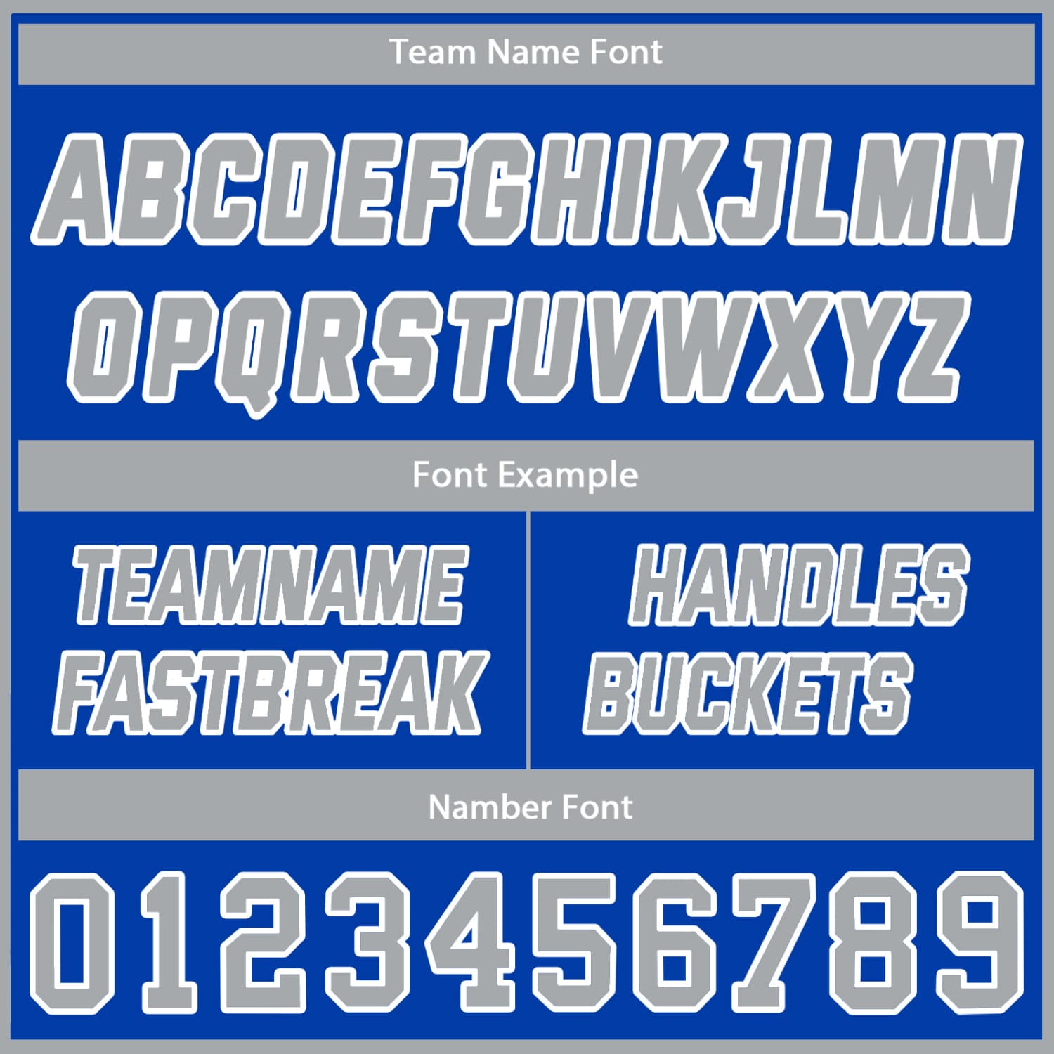 Custom Royal Blue & Gray Basketball Jersey + Shorts Set - Personalized Team Name, Number | Vosoli