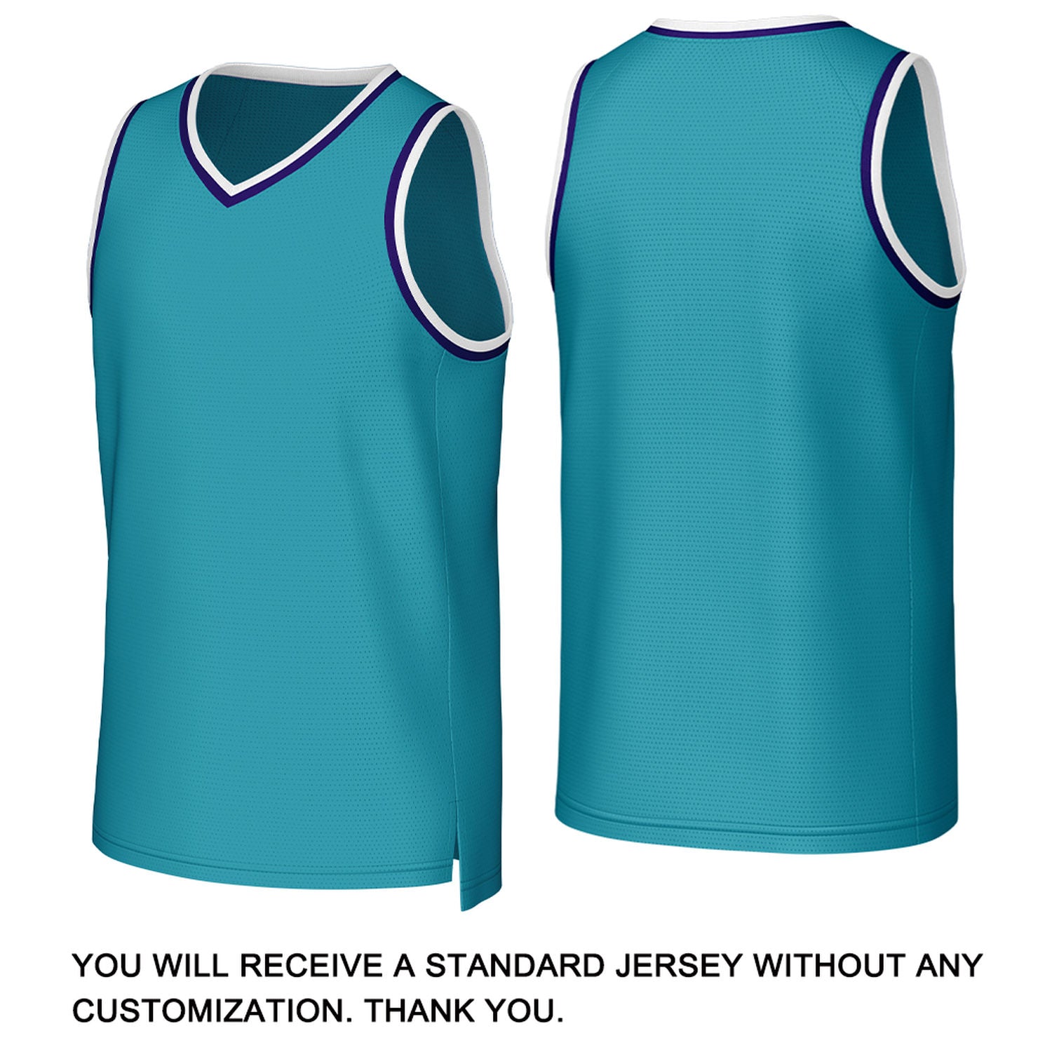 Custom Teal & White Basketball Jersey | Personalized Name & Number Team Uniform