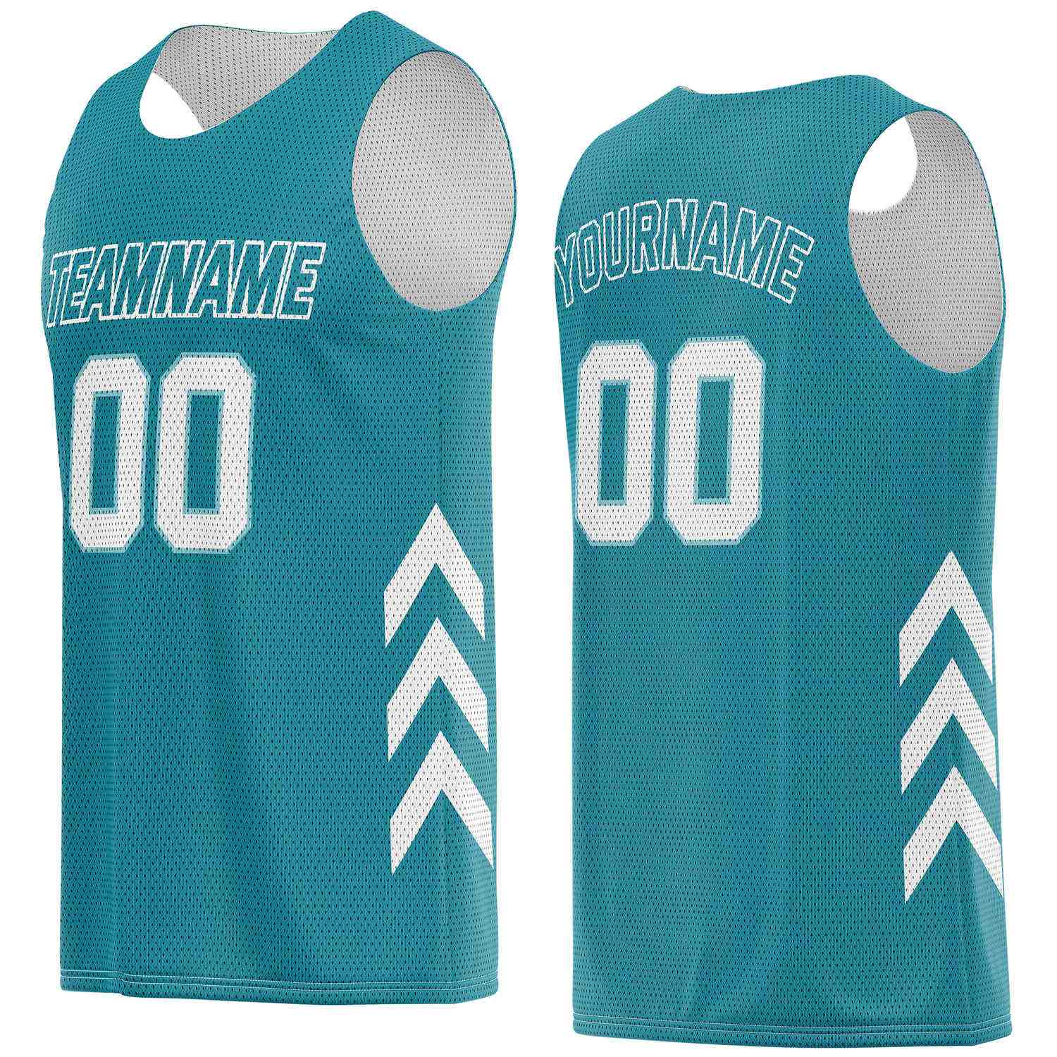 Custom Teal & White Basketball Jersey | Personalized Team Kit - Vosoli