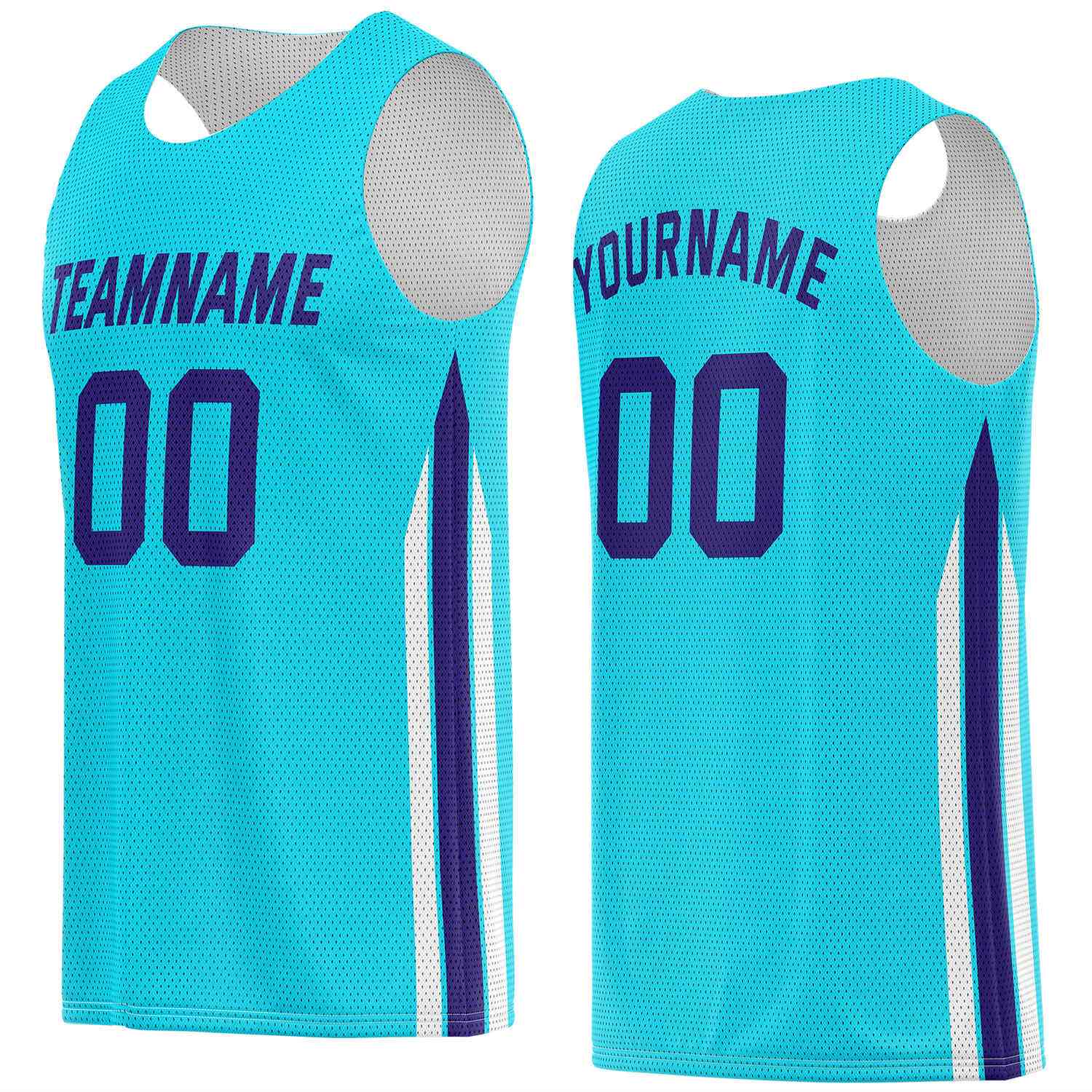 Custom Turquoise & Purple Basketball Jersey | Personalized Team Kit - Vosoli