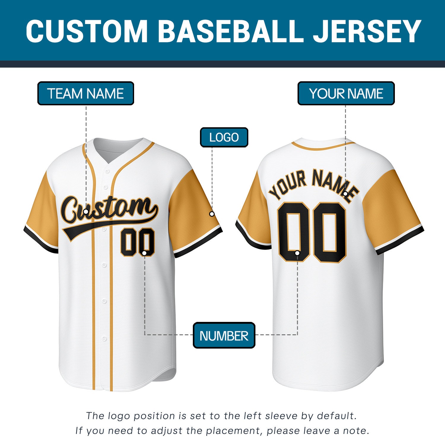 Custom White Stitched Baseball Jersey | Personalized Name & Number | Team Uniform