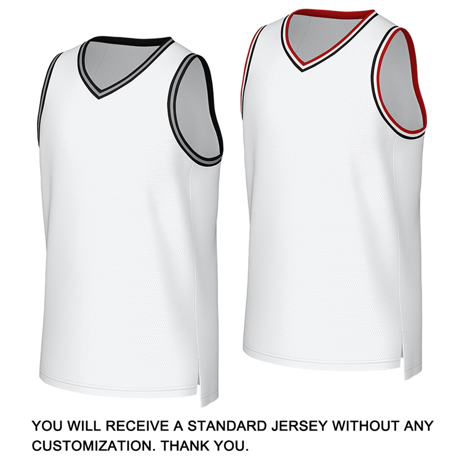 Custom White Two-Tone Reversible Basketball Jersey | Personalized Team Uniform