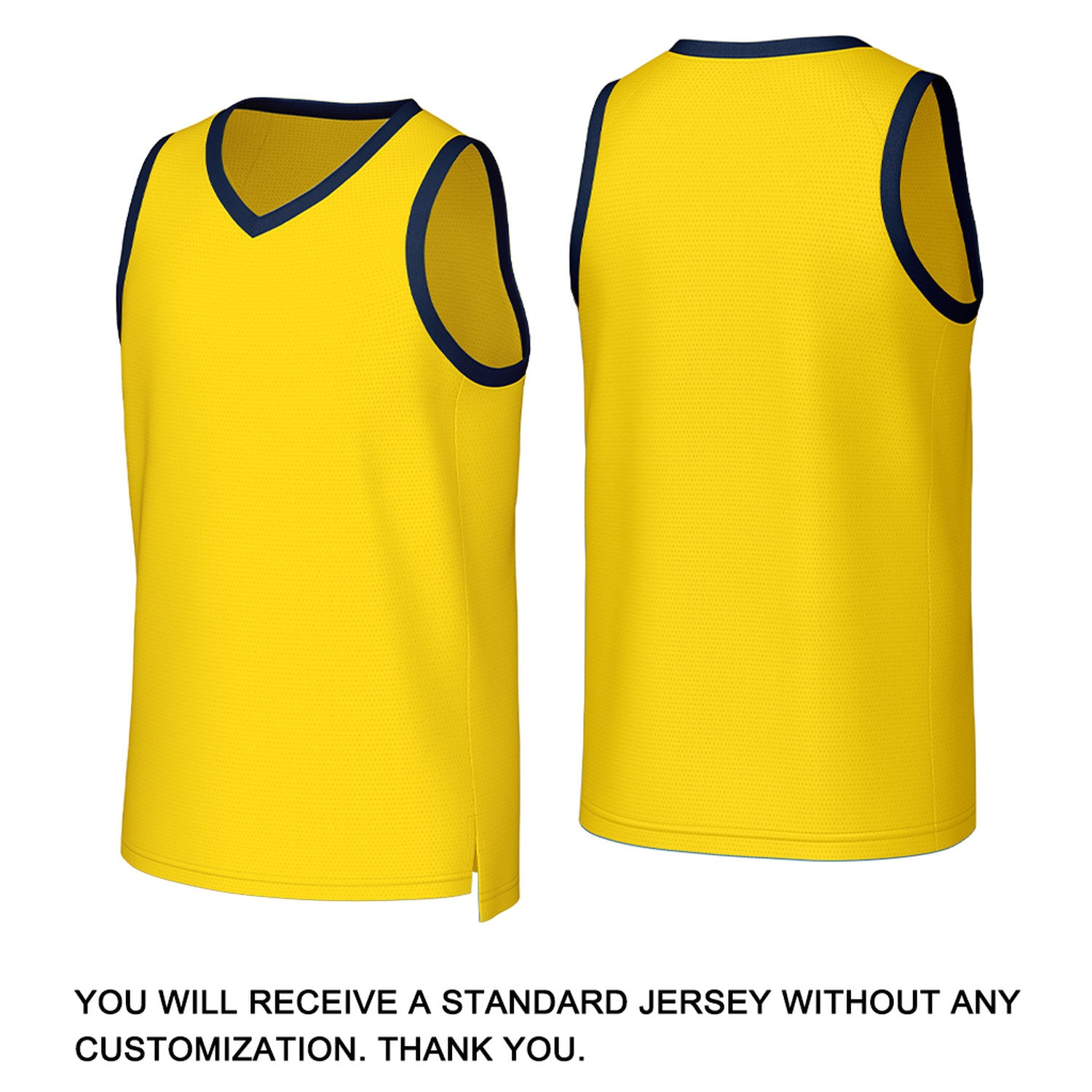 Custom Yellow Navy Stitched Basketball Jersey | Personalized Name Number Logo Mesh Sports Jersey