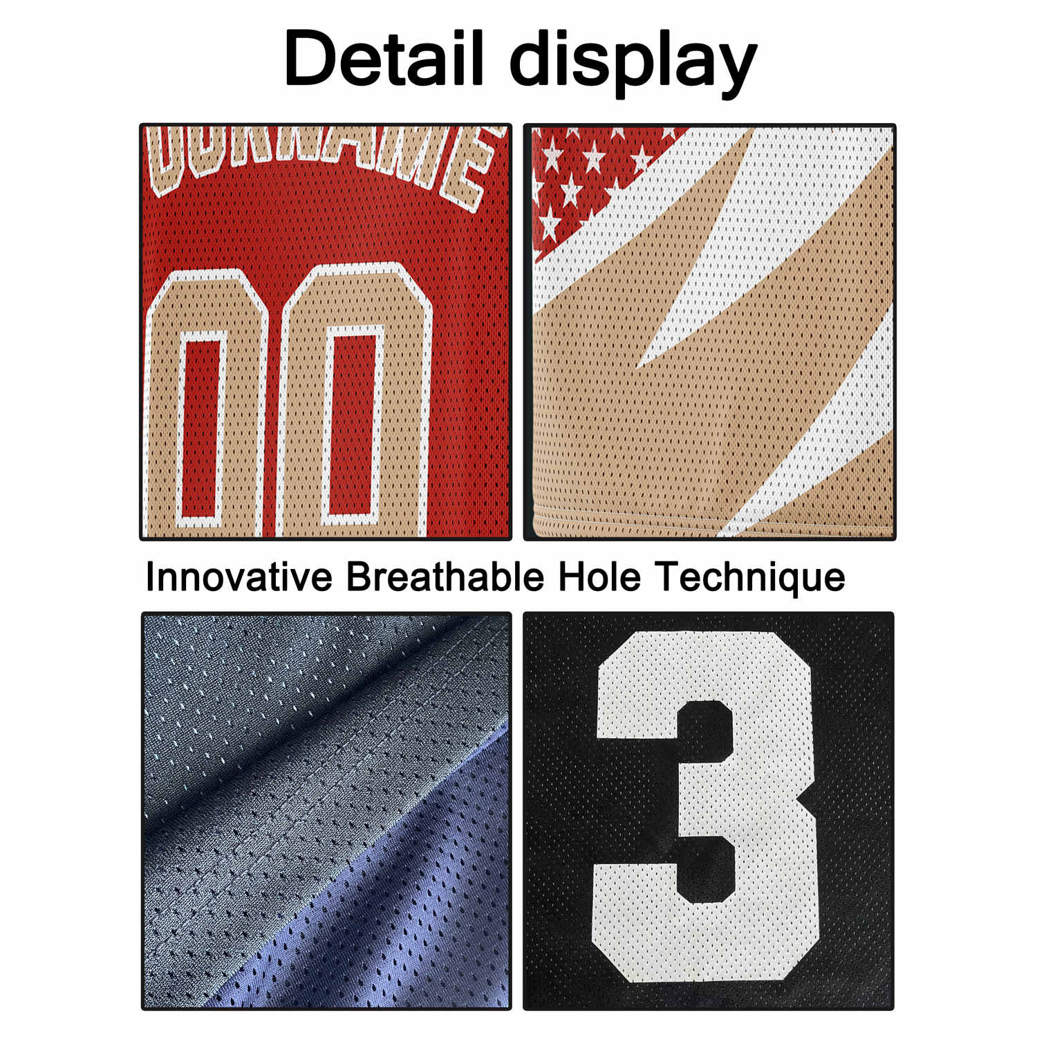Custom Red & Gold Lightning-Star Pattern Basketball Jersey - Personalized Team Name, Number & LOGO | Vosoli
