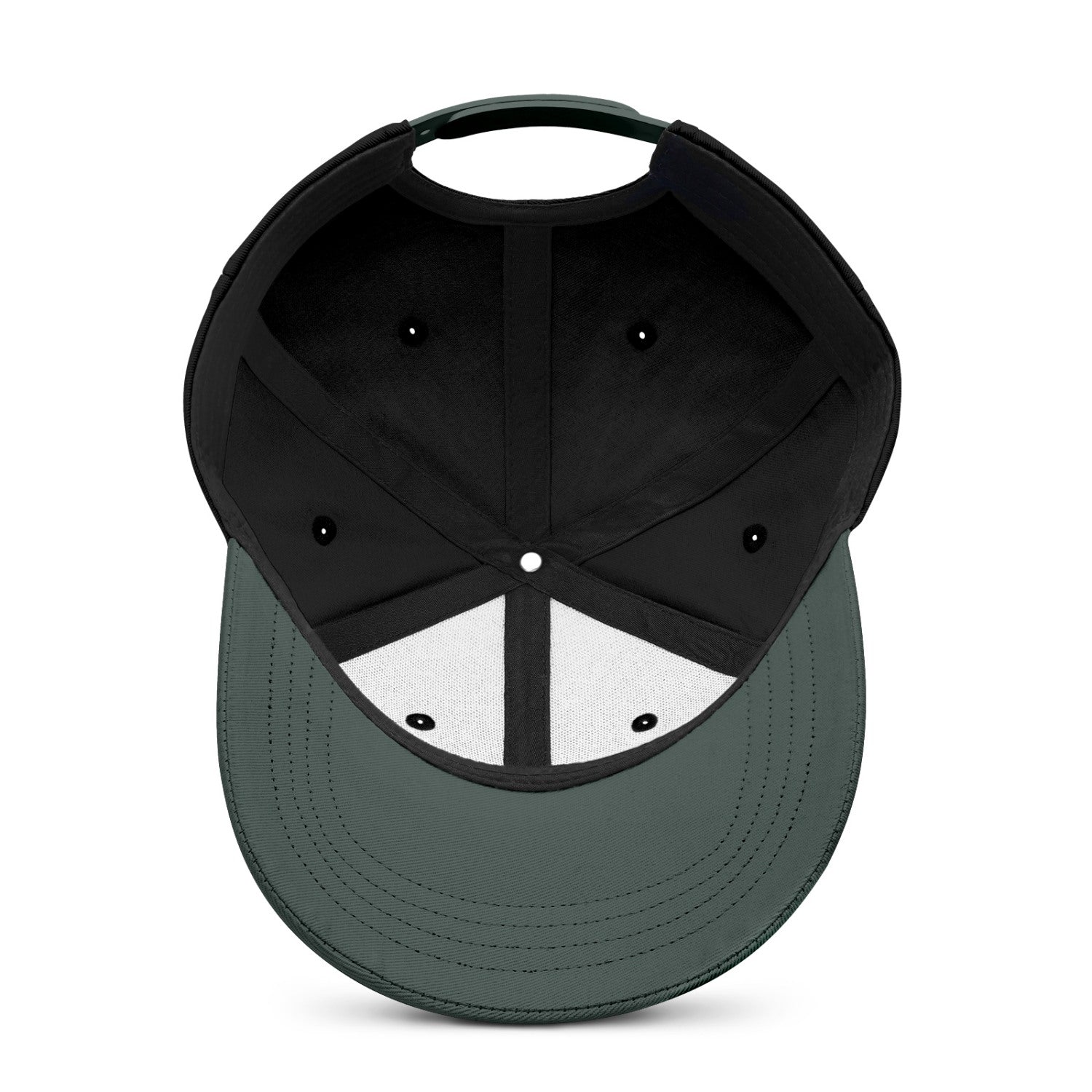 Vosoli Black Olive Two-Tone Baseball Cap - Unisex Custom 3D Embroidery or Print
