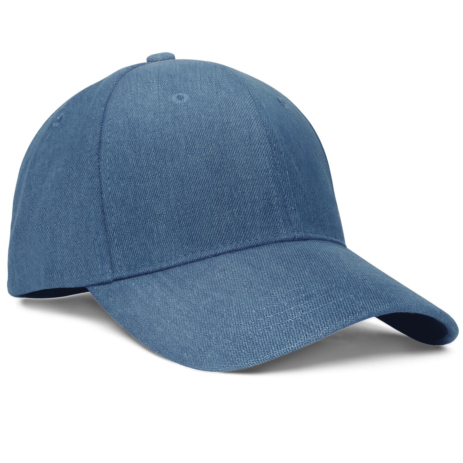 Vosoli Blue Denim Baseball Cap - Team Custom Embroider or Print Personalized Hat