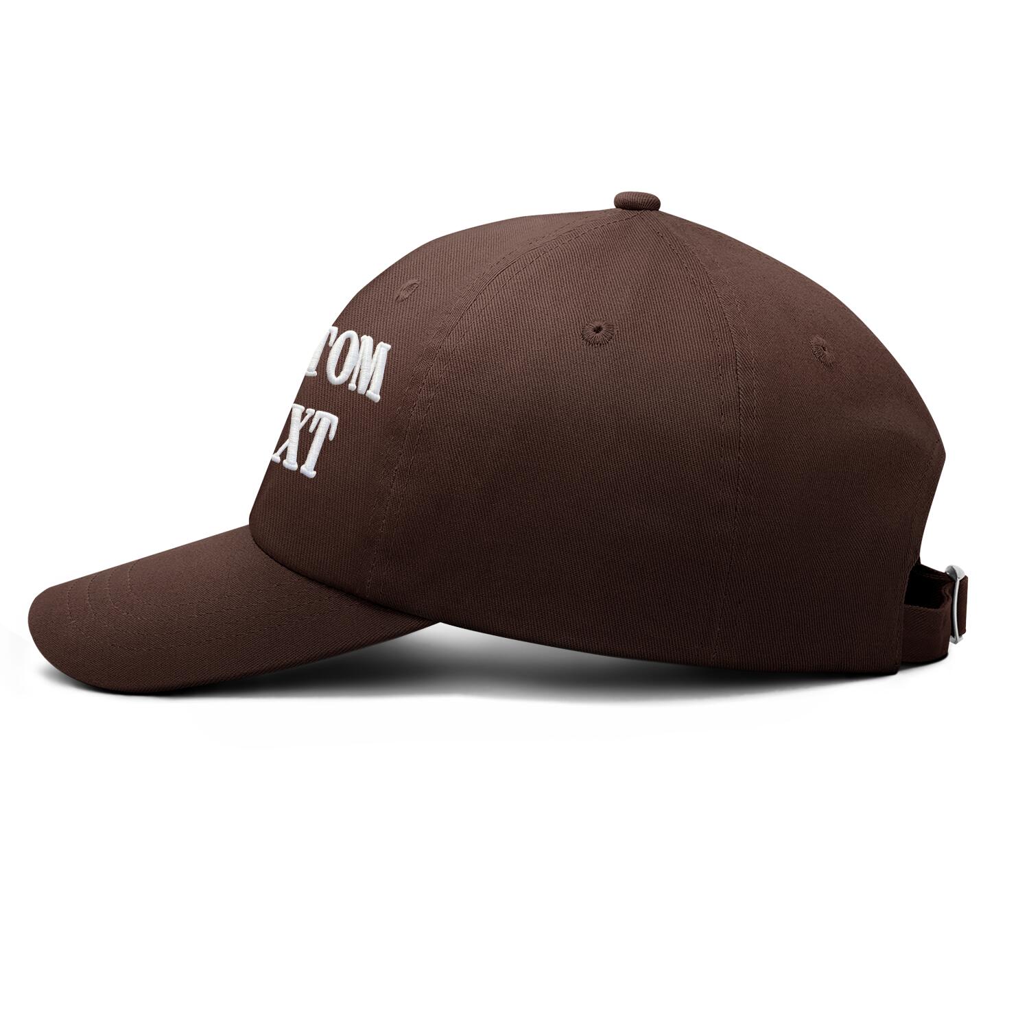 Vosoli Brown Unisex Baseball Cap - Personal & Team Custom 3D Embroidery or Print Hat