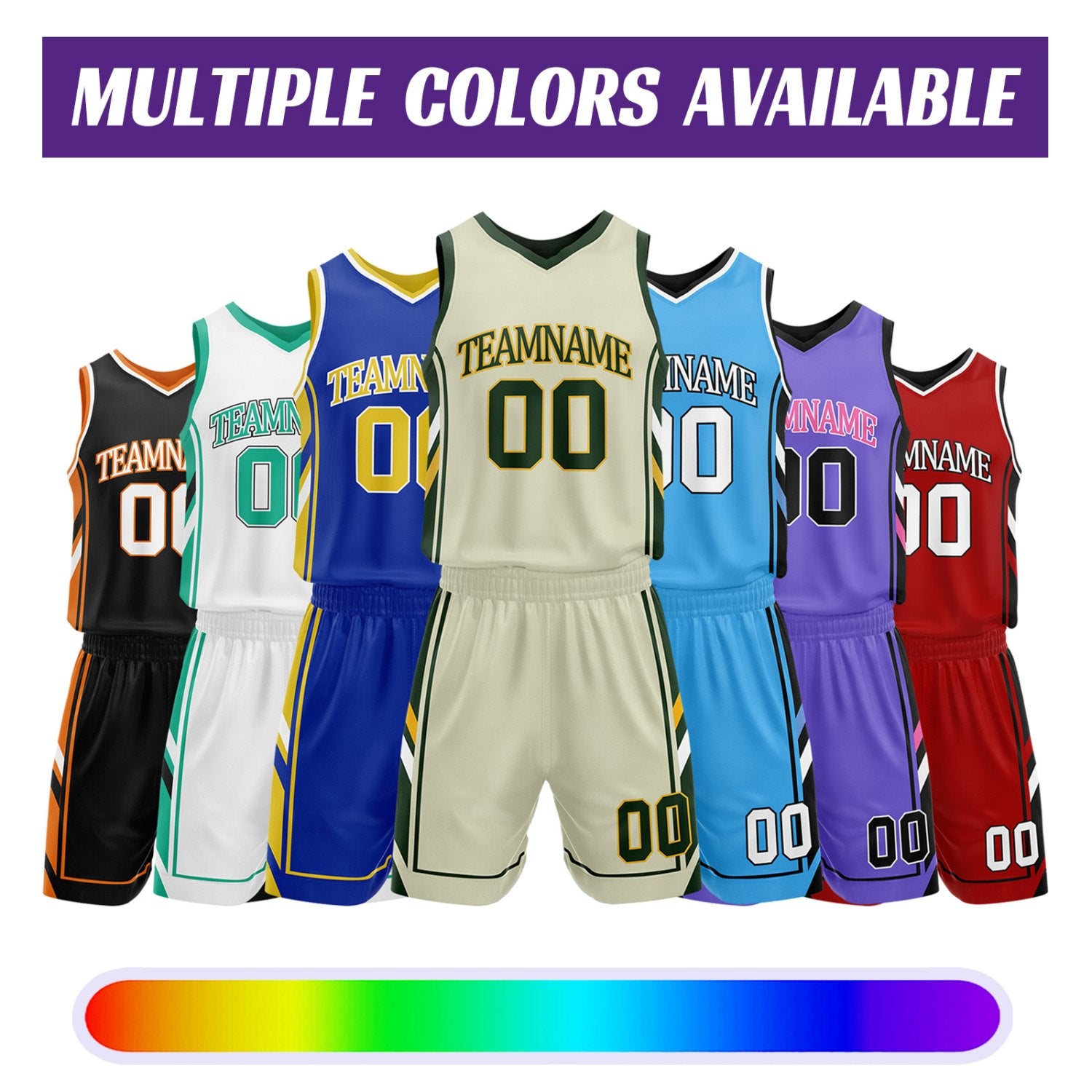 Custom White & Royal Blue Reversible Basketball Uniform Set | Personalized Name Number Mesh Jersey Shorts Kit