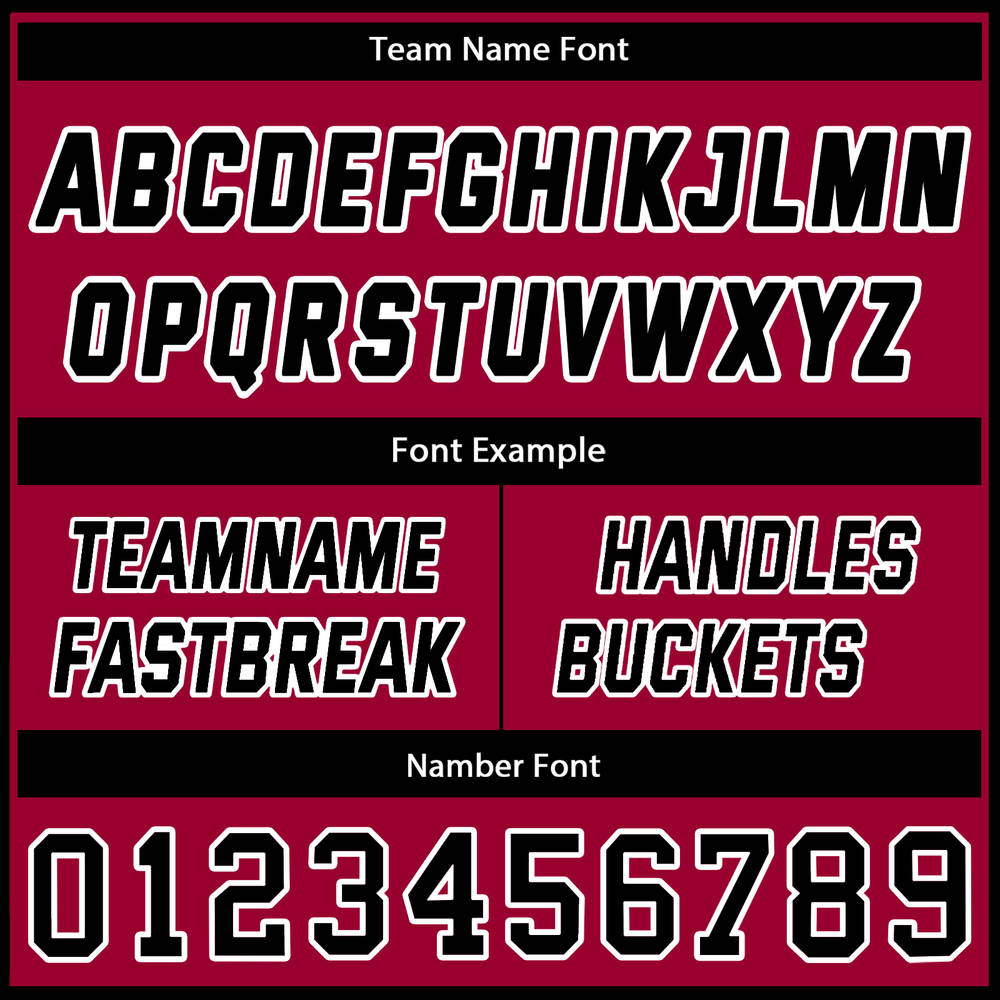 Custom Black & Red Reversible Basketball Jersey | Personalized Double-Sided Team Uniform - VOSOLI