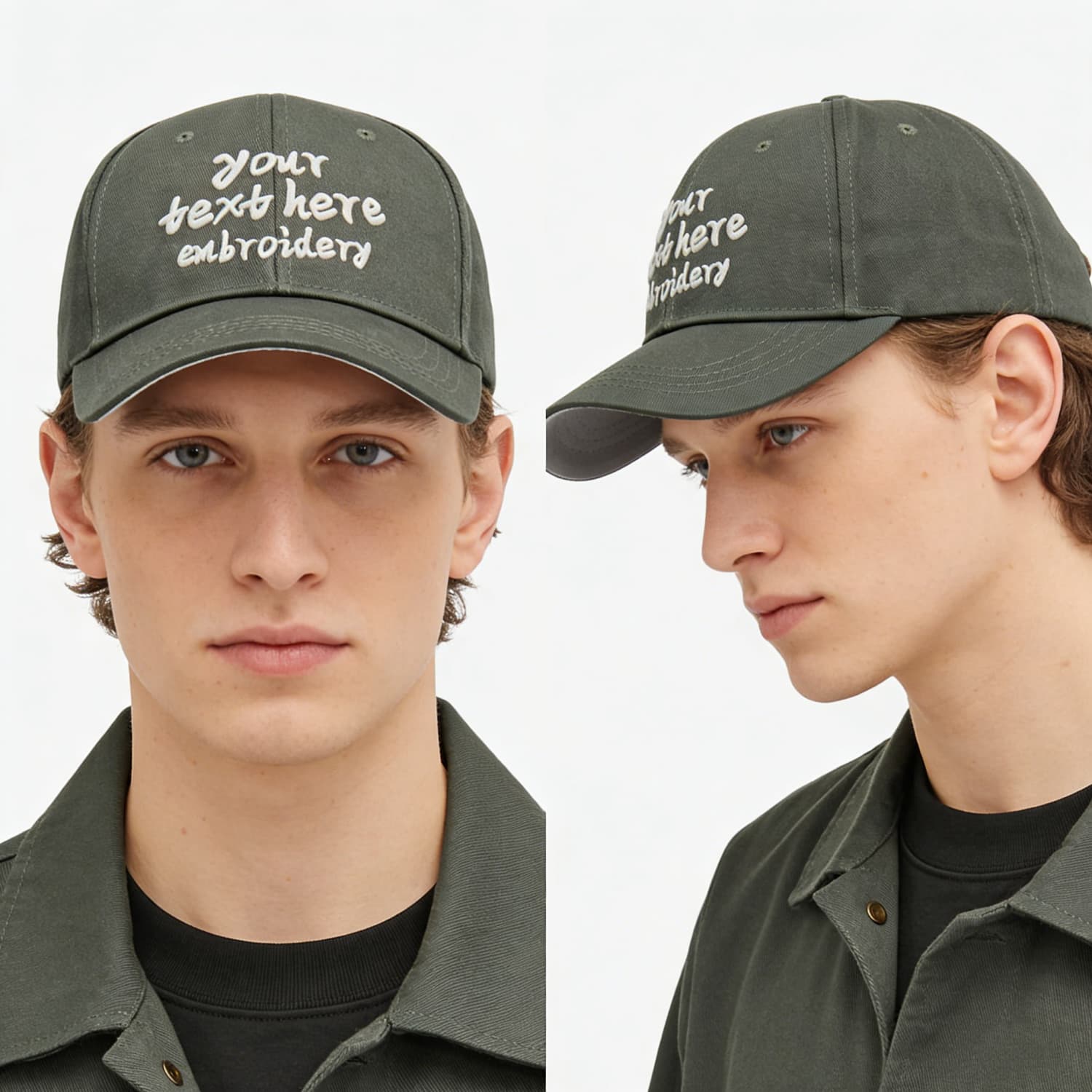 Vosoli Dark Green Baseball Cap - Team Custom Embroider or Print Personalized Hat