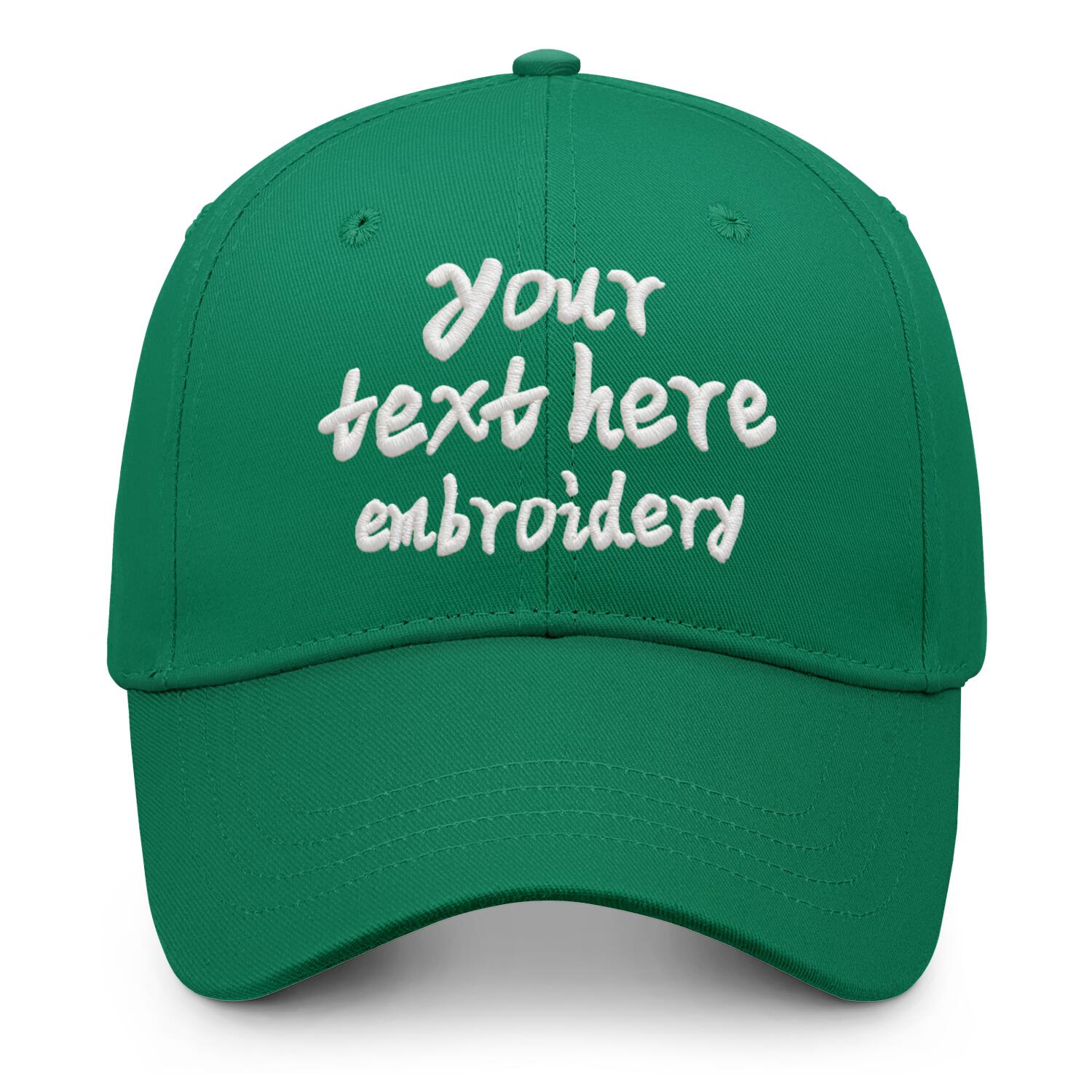 Vosoli Forest Green Solid Baseball Cap - Unisex Custom 3D Embroidery or Print
