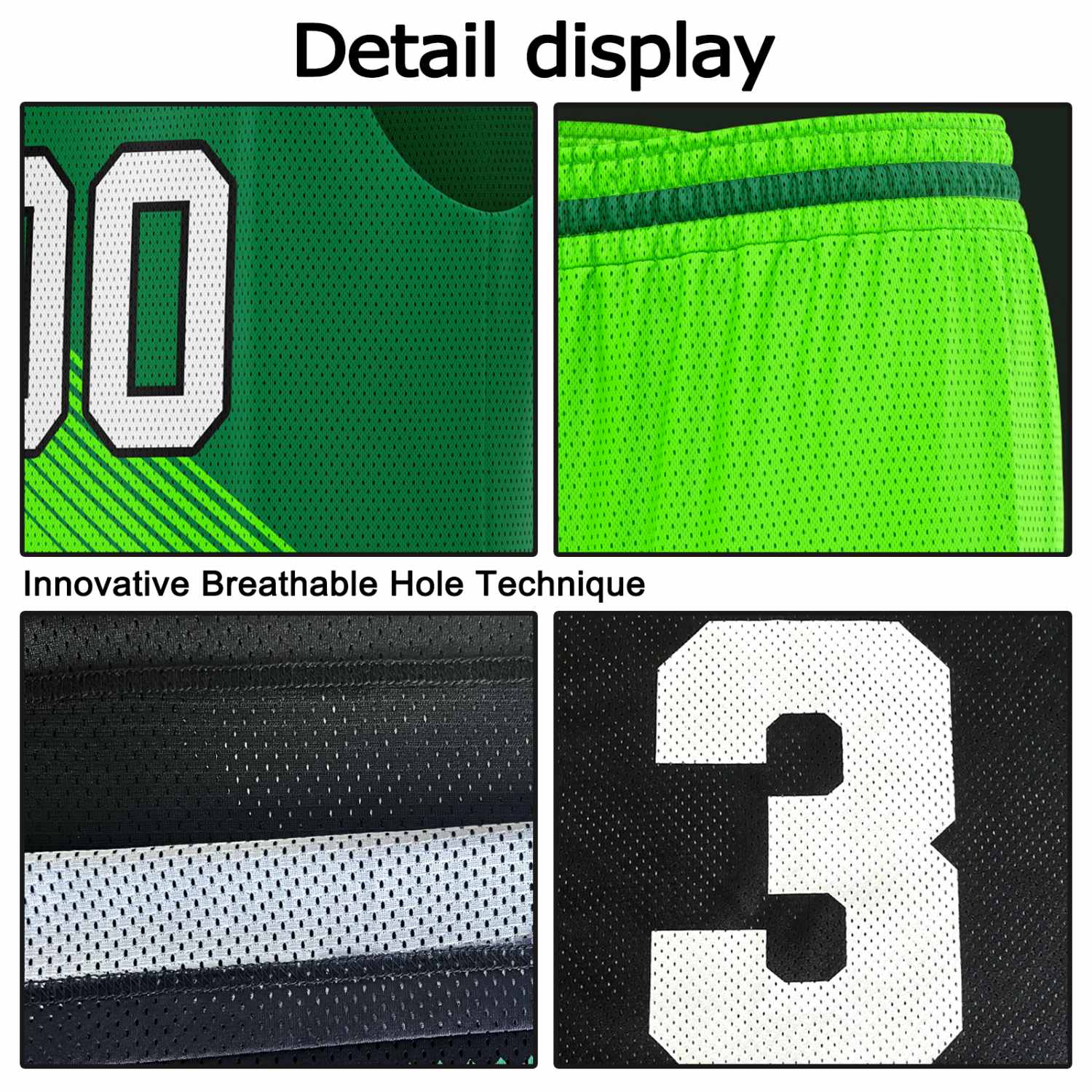 Custom Reversible Basketball Jersey & Shorts Set for Individuals & Teams – Green Neon | Vosoli