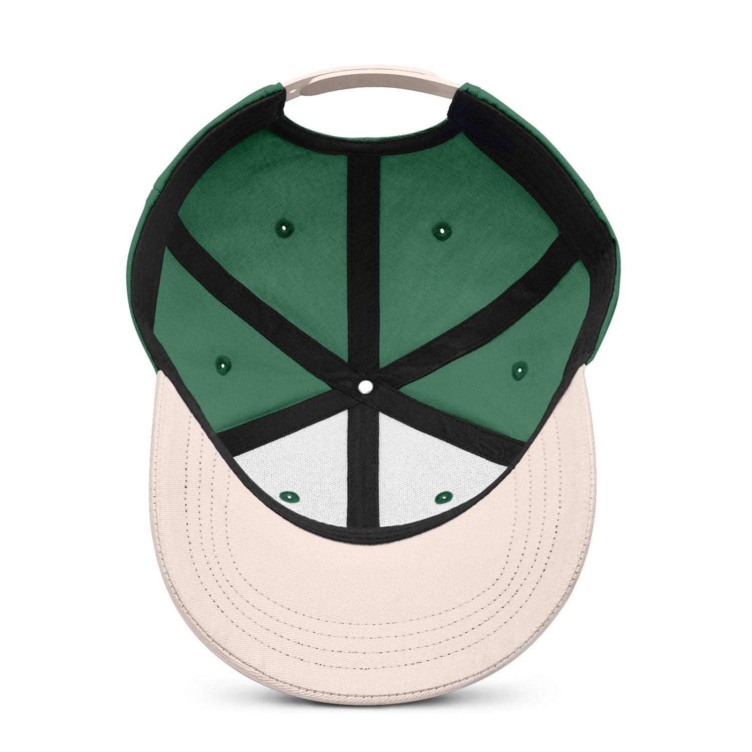 Vosoli Green Sand Two-Tone Baseball Cap - Unisex Custom 3D Embroidery or Print