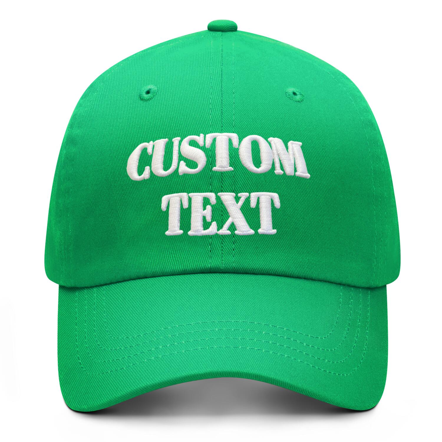 Vosoli Lime Green Unisex Baseball Cap - Personal & Team Custom 3D Embroidery or Print Hat