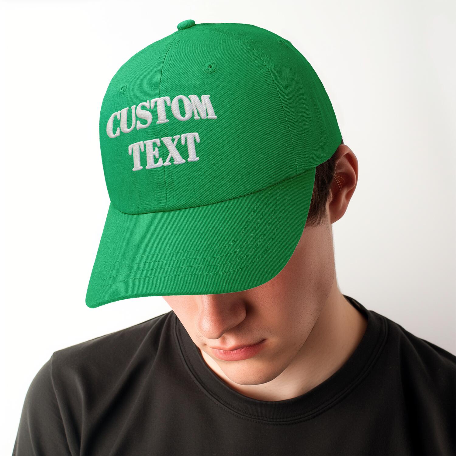Vosoli Lime Green Unisex Baseball Cap - Personal & Team Custom 3D Embroidery or Print Hat