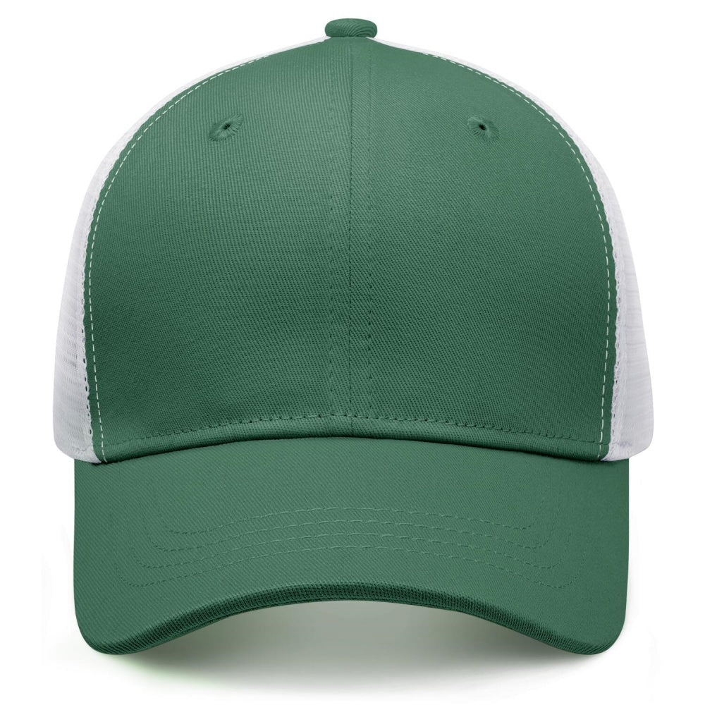 Vosoli Green White Mesh Trucker Cap - Custom Embroidered Personalized Hat