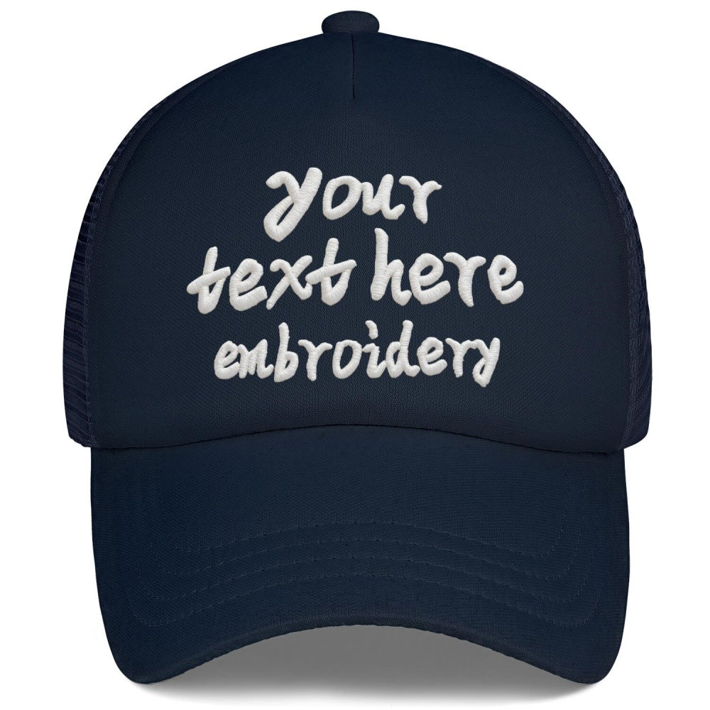 Vosoli Kids Navy Mesh Trucker Cap - Custom Embroidered Personalized Children’s Hat