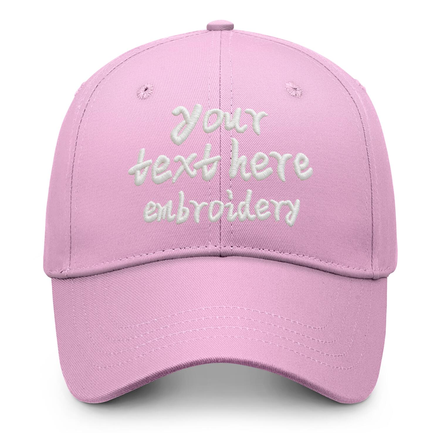 Vosoli Pink Women's Baseball Cap - Custom 3D Embroidery or Print