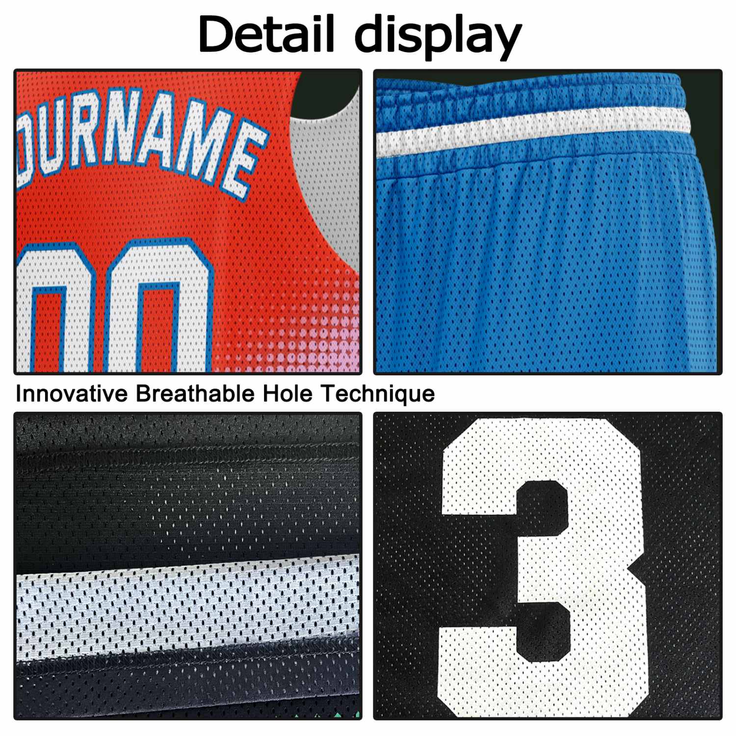 Custom Reversible Basketball Jersey & Shorts Set for Individuals & Teams – Red Pink Blue White Dot Gradient | Vosoli