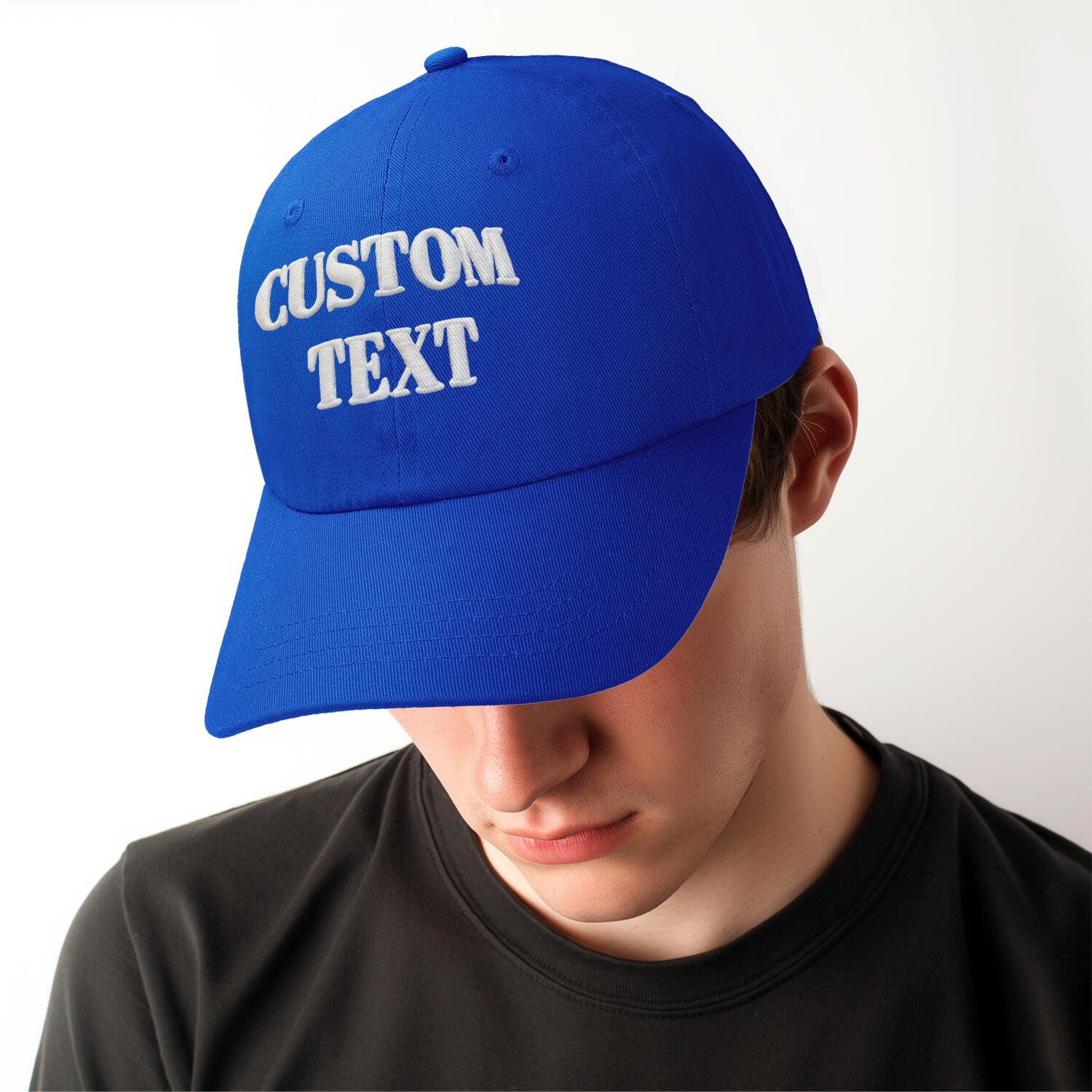 Vosoli Royal Blue Unisex Baseball Cap - Personal & Team Custom 3D Embroidery or Print Hat