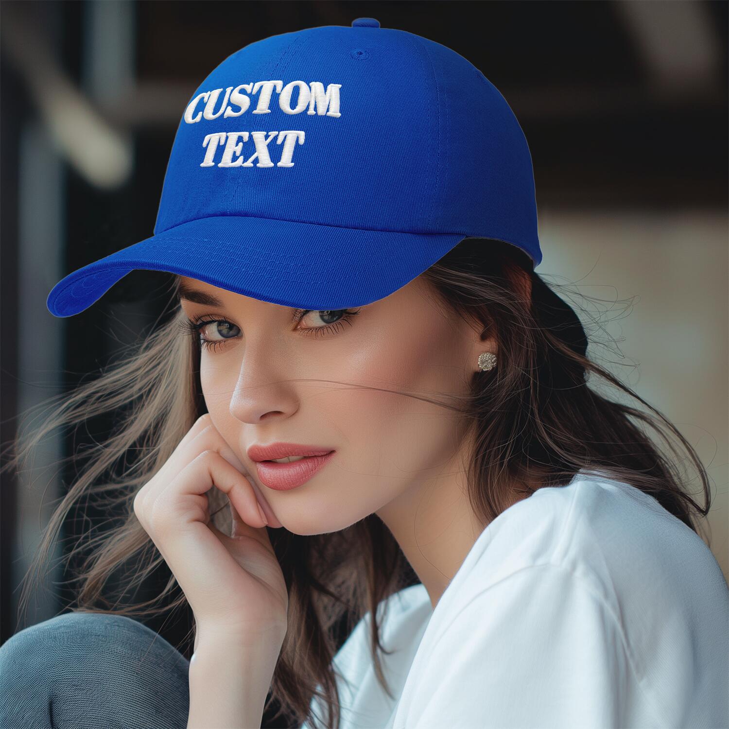 Vosoli Royal Blue Unisex Baseball Cap - Personal & Team Custom 3D Embroidery or Print Hat
