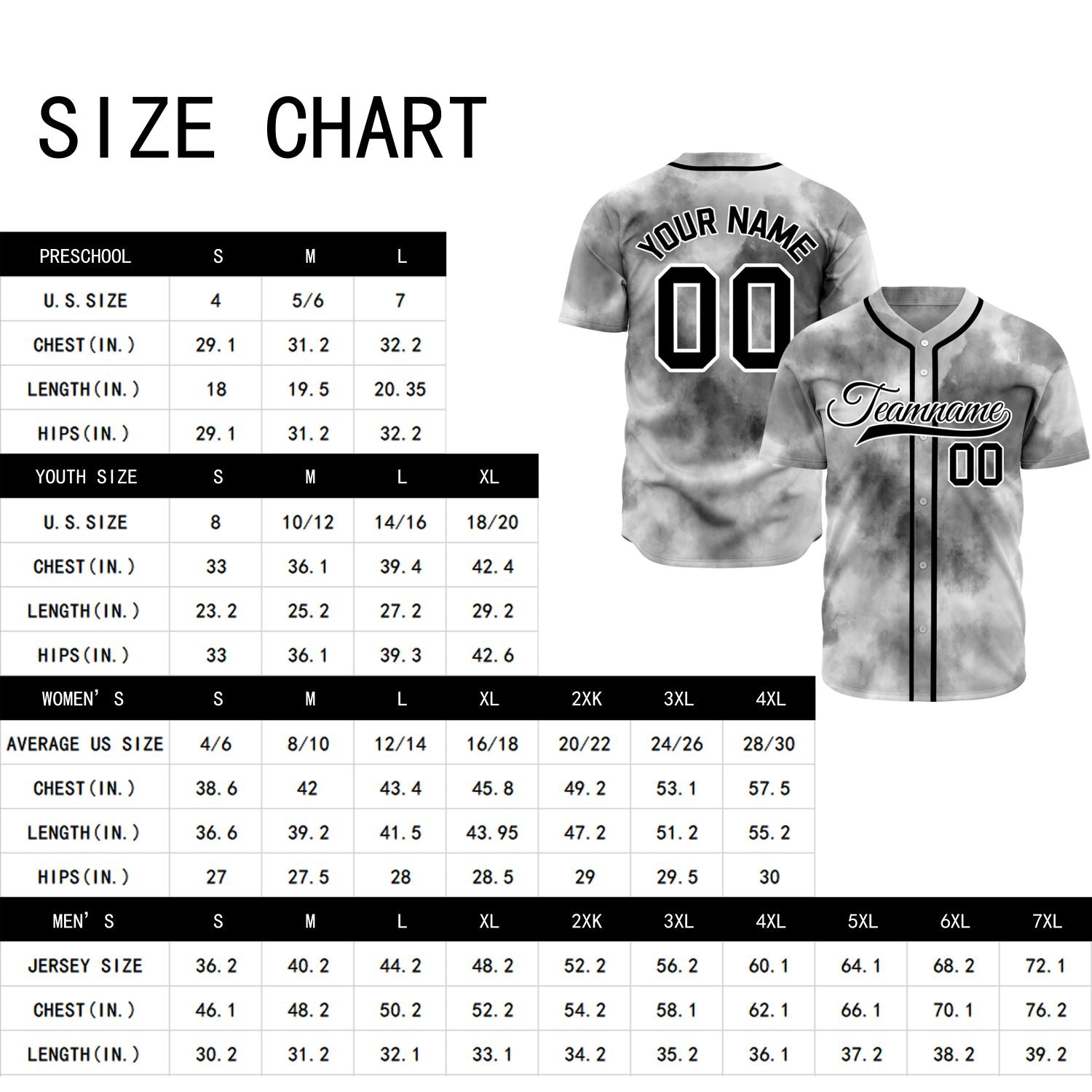 VOSOLI Smoke Grey Tie-Dye Graffiti Custom Stitched Baseball Jersey