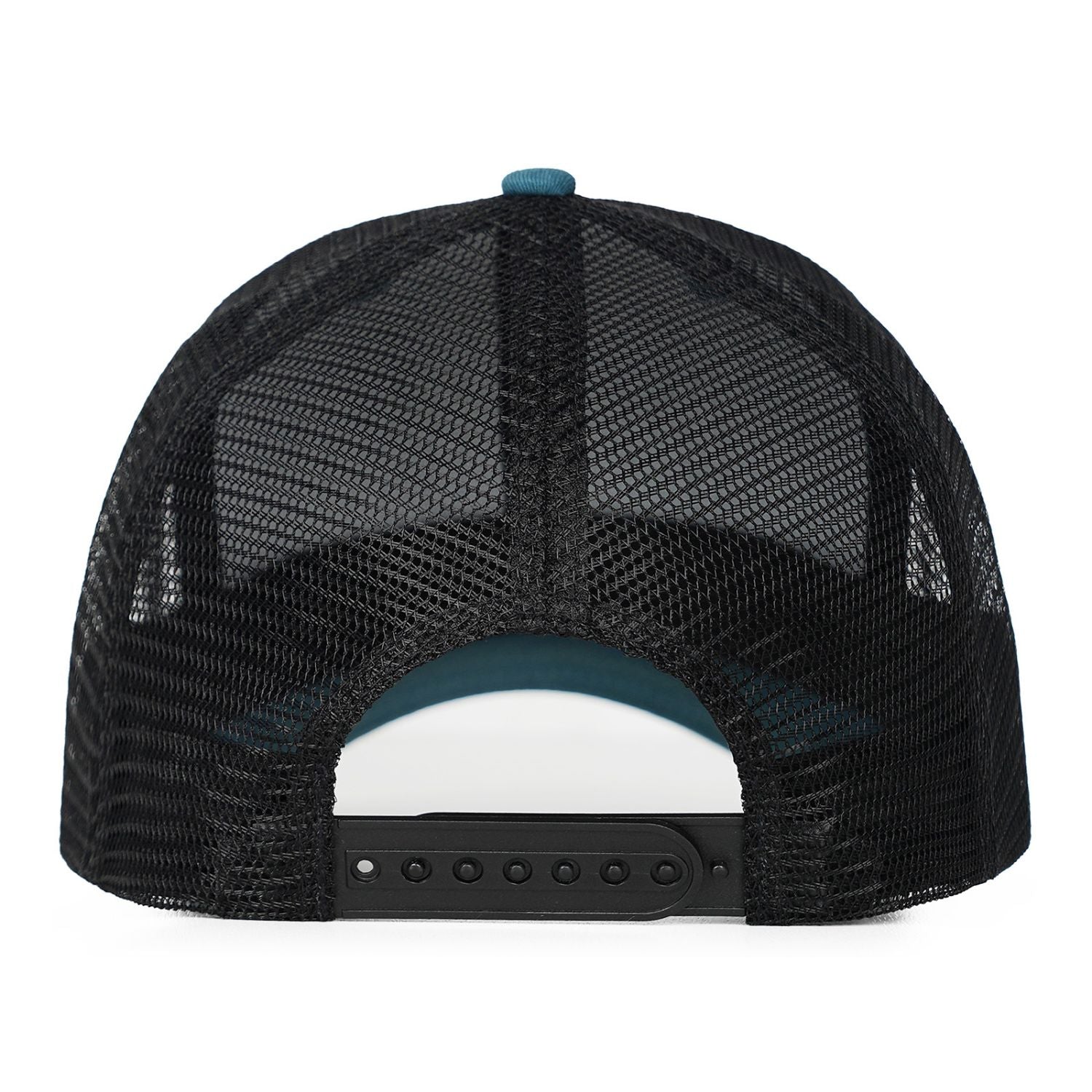 Vosoli Teal & Black Mesh-Back Baseball Cap - Unisex Custom 3D Embroidery or Print Hat