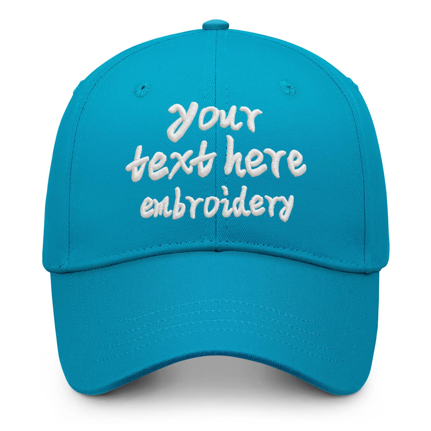 Vosoli Turquoise Baseball Cap - Unisex Custom 3D Embroidery or Print