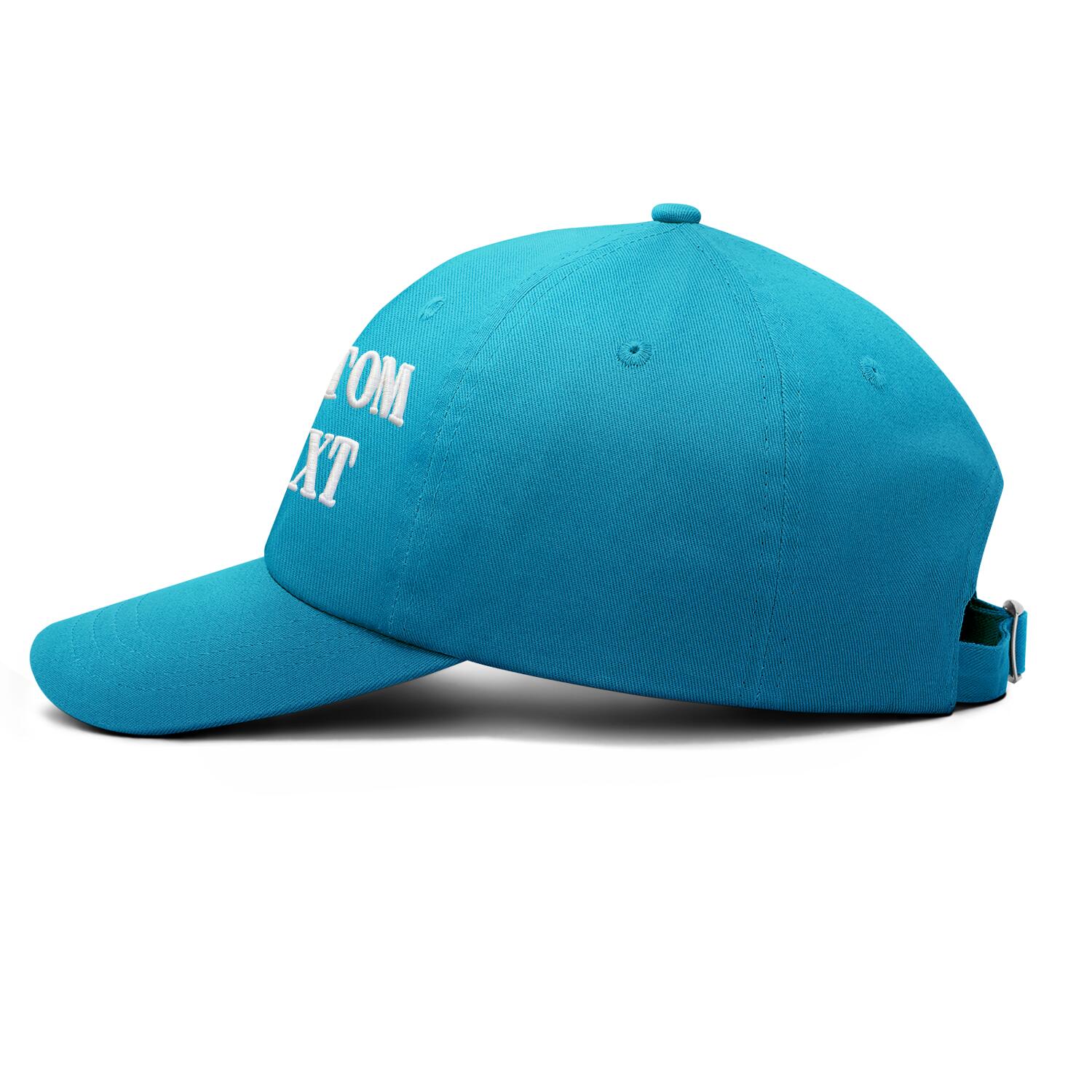 Vosoli Turquoise Unisex Baseball Cap - Personal & Team Custom 3D Embroidery or Print Hat