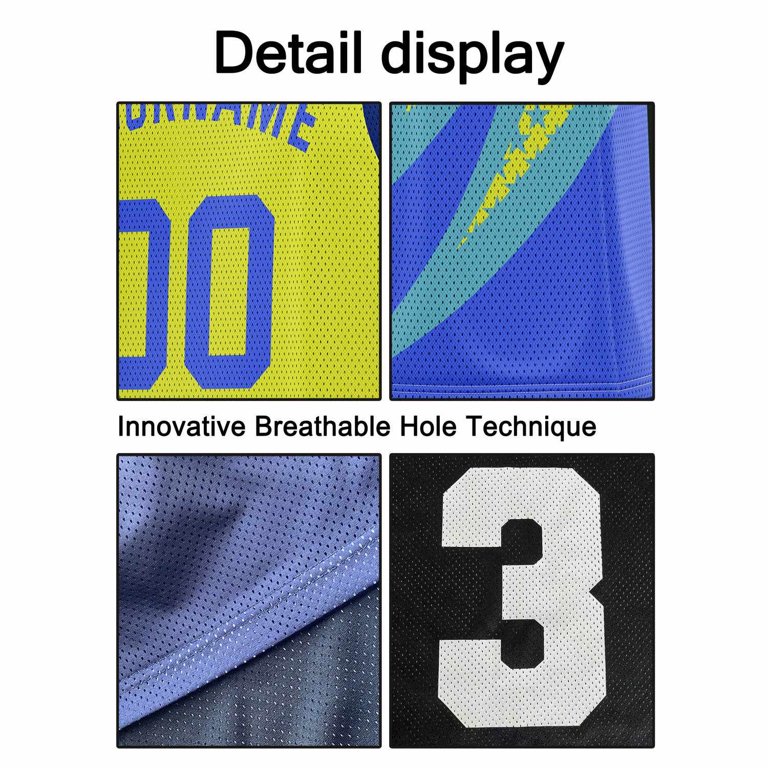Custom Reversible Basketball Jersey for Individuals & Teams – Yellow, Blue & Teal | Vosoli