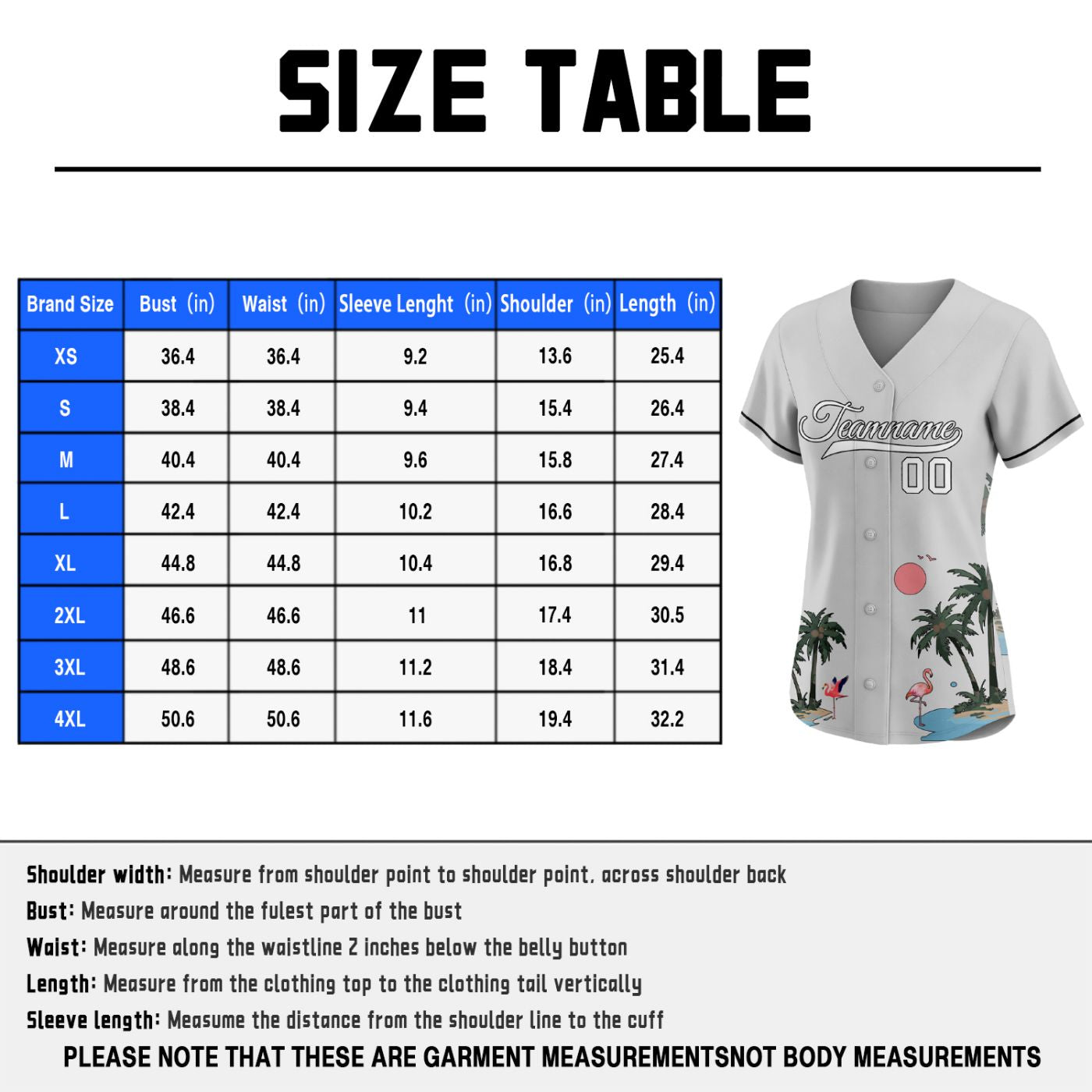 Women's Custom Light Gray Flamingo & Palm Tree Tropical Baseball Jersey - Personalized Team Uniform with Name & Number