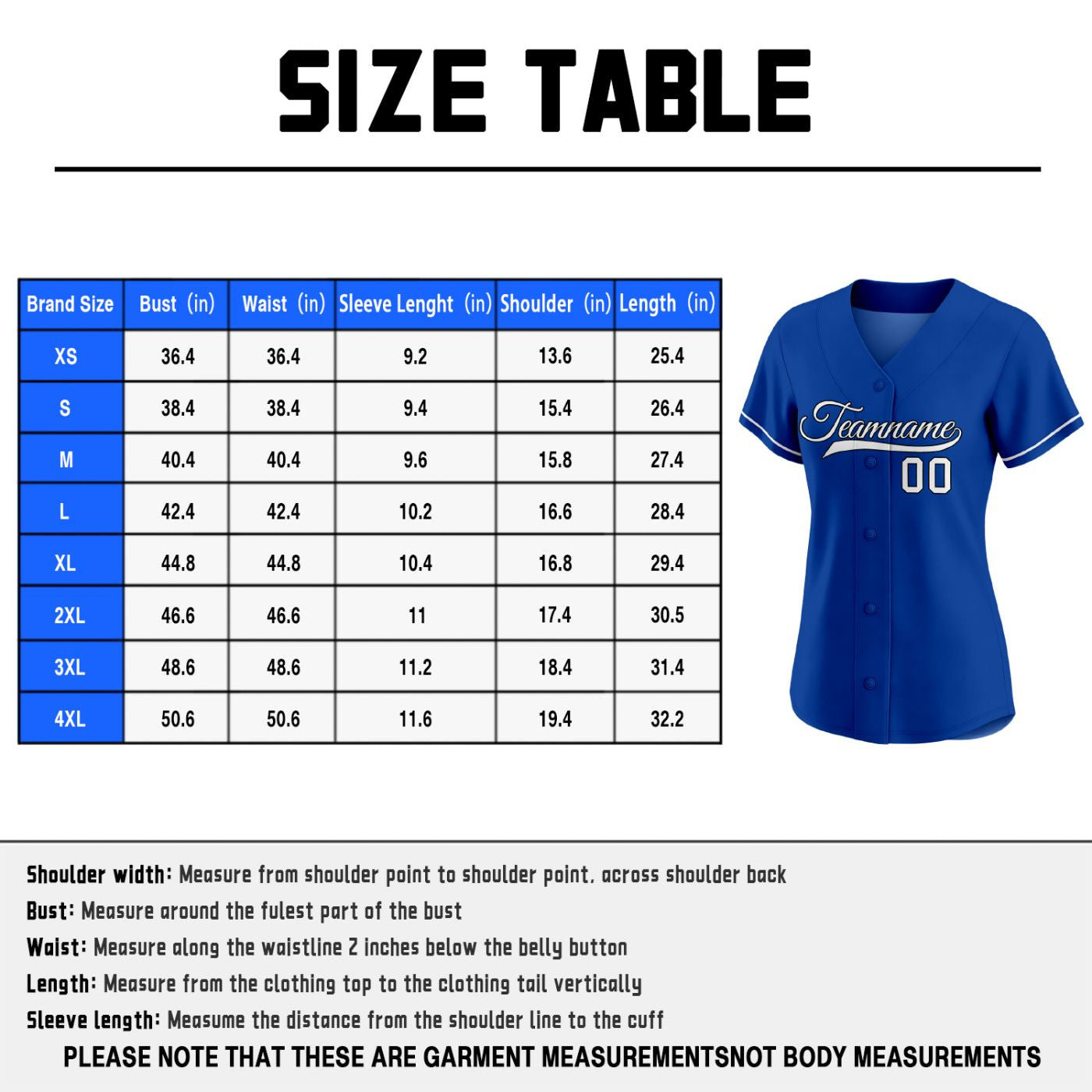 Women's Custom Royal Blue Baseball Jersey - Plain Button-Down White Piping Softball Shirt
