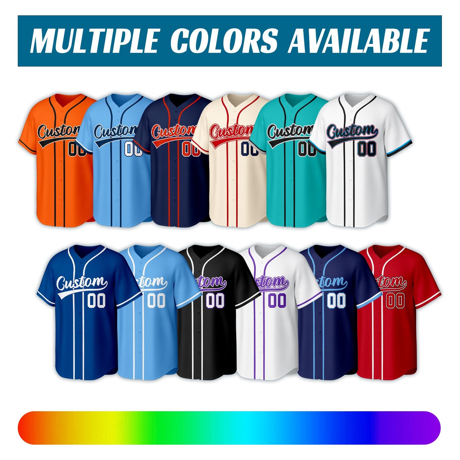 Custom red & white baseball jersey with stitched logo, personalized name & number, button-front short-sleeve sports uniform for team men women youth game practice - Vosoli