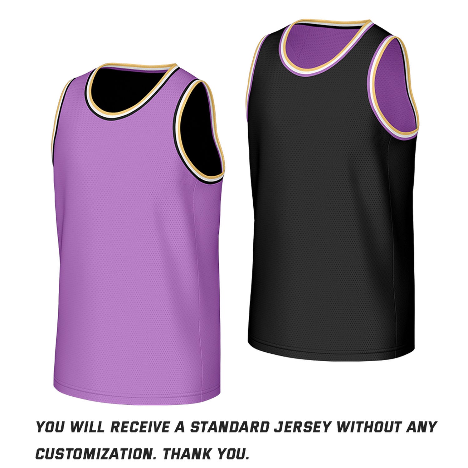Custom Classic Double Trim Reversible Basketball Jersey Purple & Black Mesh Team Uniform for Adult Youth