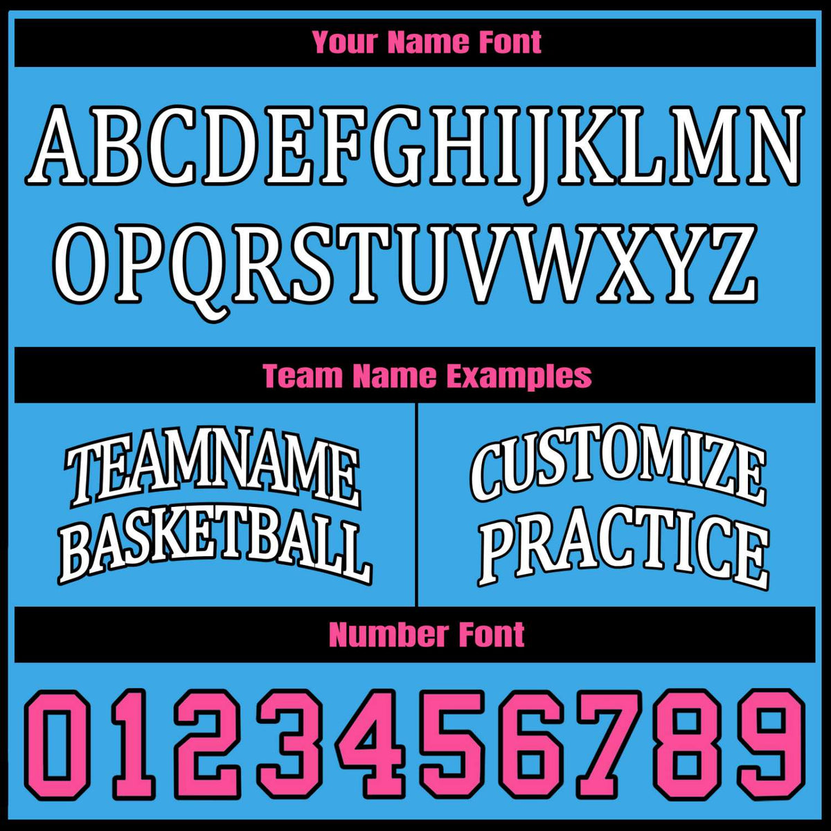 Custom Black & Sky Blue Two Sided Basketball Uniform Set | Personalized Team Uniforms for Adult & Youth