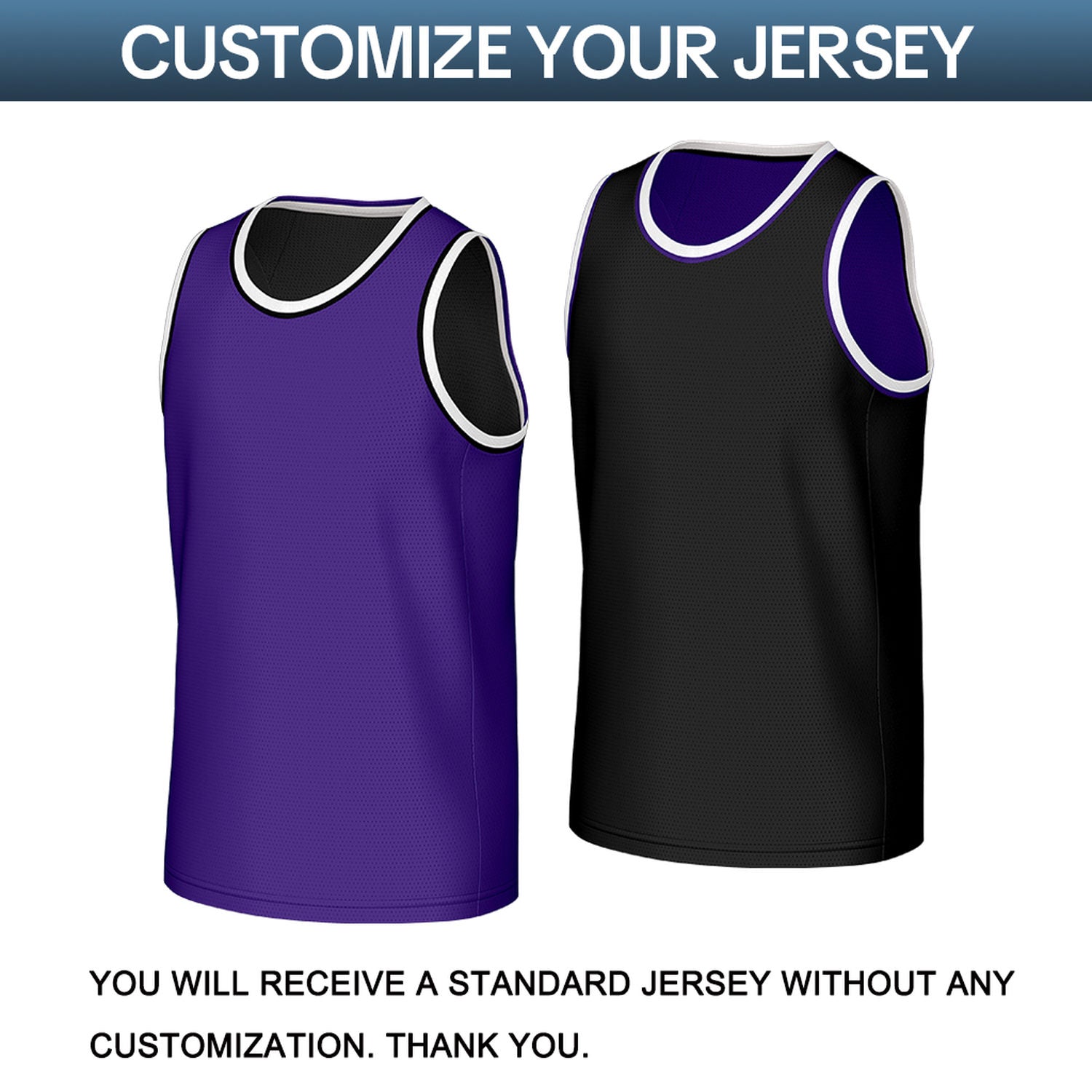 Custom Purple & Black Reversible Basketball Jersey | Personalized Sleeveless Mesh Jersey for Men Women Youth