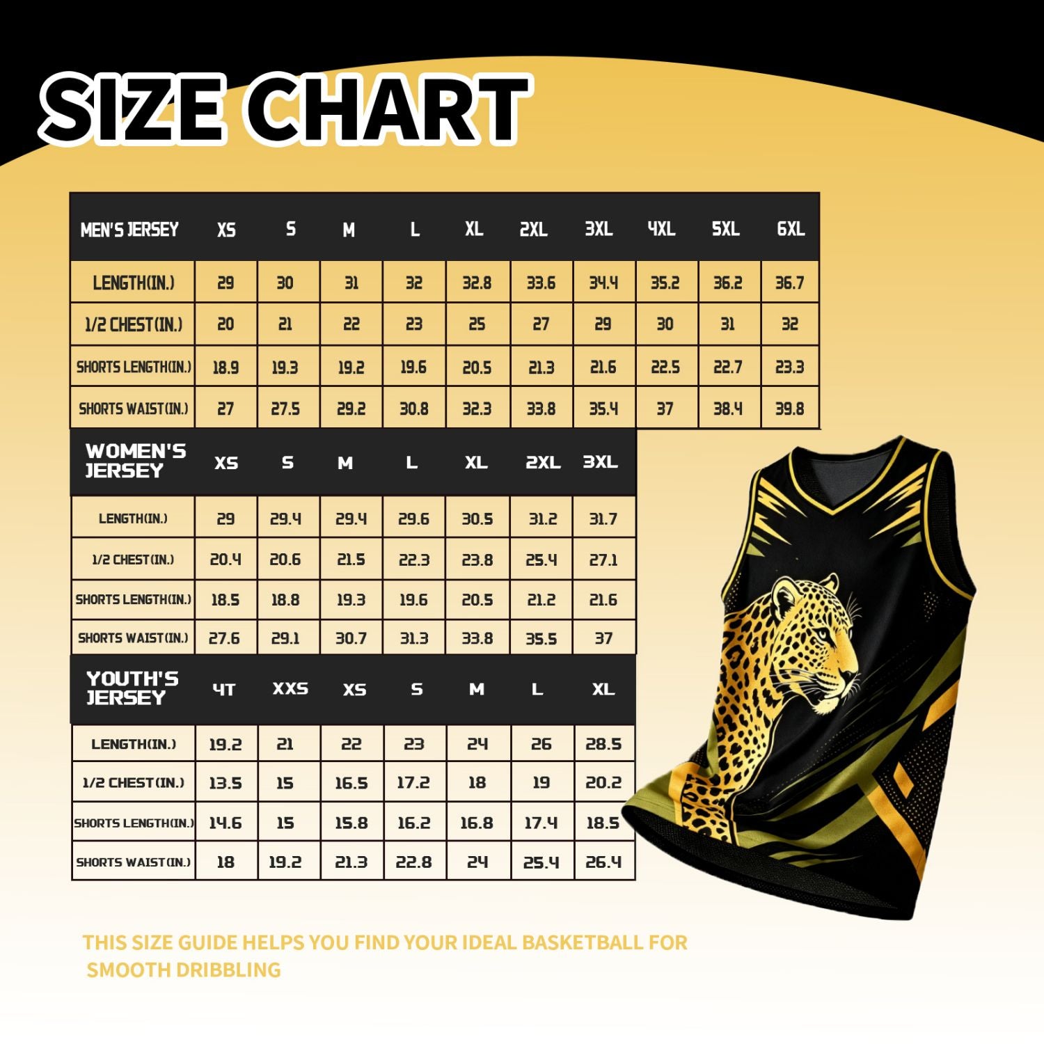 Custom V Neck Basketball Jersey Black & Gold Leopard Graphic Mesh Team Uniform for Adult Youth