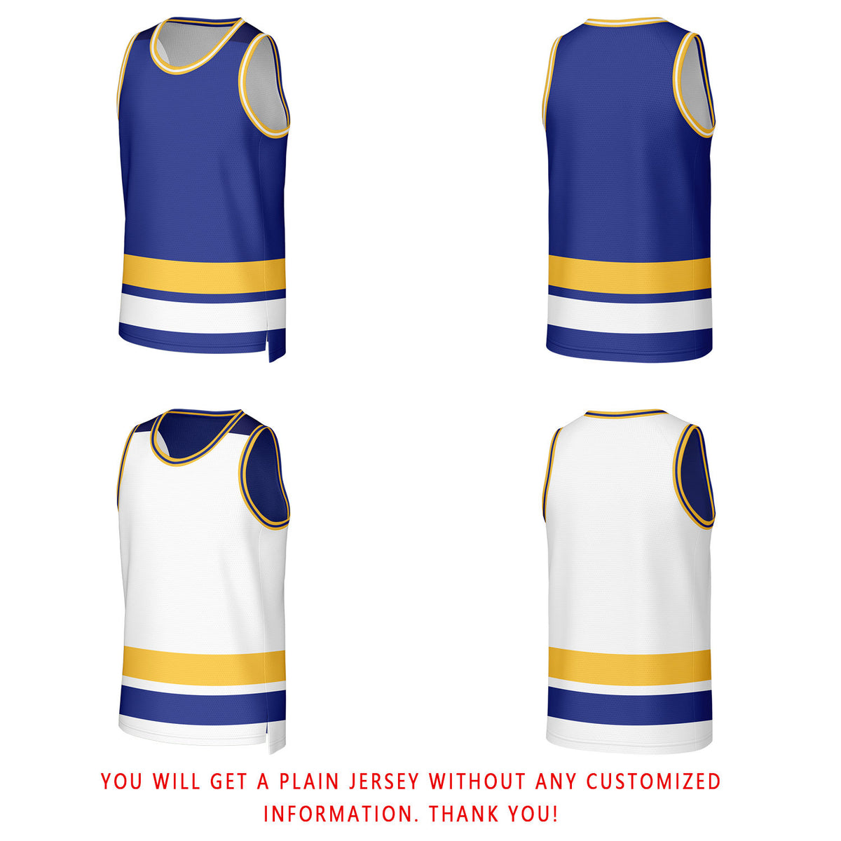 Custom Navy & Gold Reversible Basketball Jersey | Personalized Team Jerseys for Adult & Youth