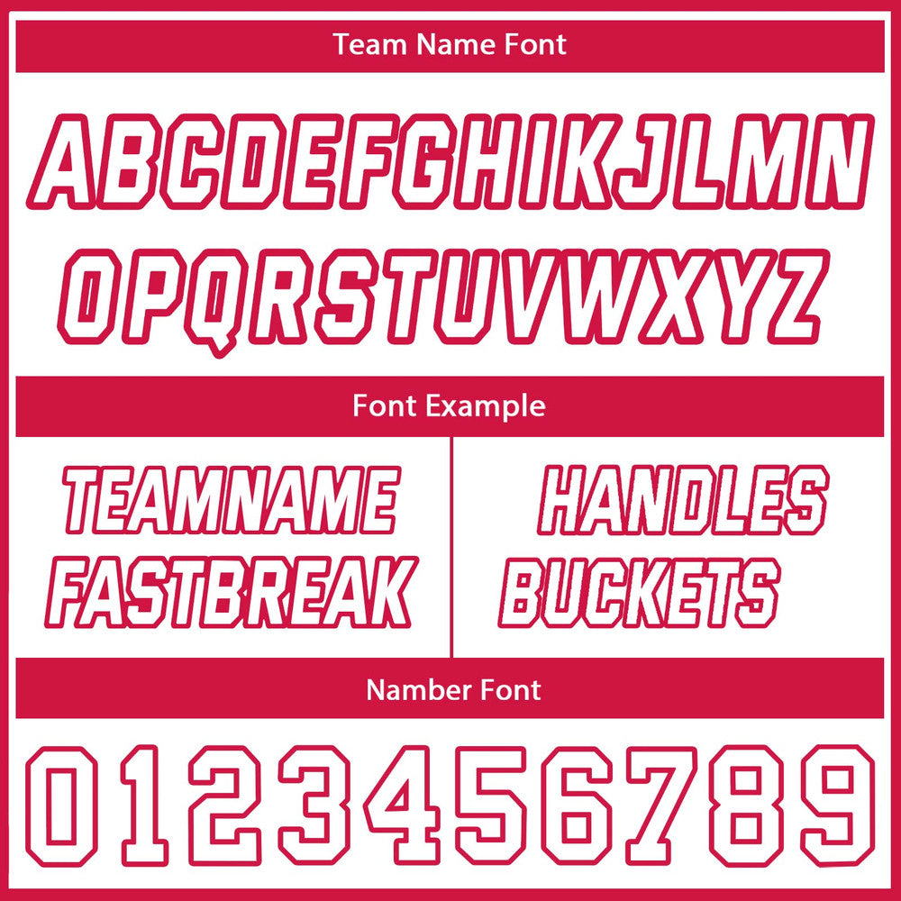 Custom Basketball Jersey Home & Away Set | Personalized Red & White Team Uniform