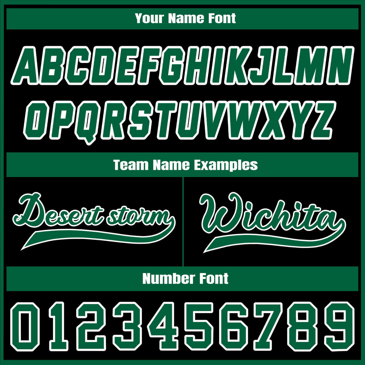 Custom Black & Green Contrast Sleeve Varsity Baseball Jacket | Personalized Team Name & Number