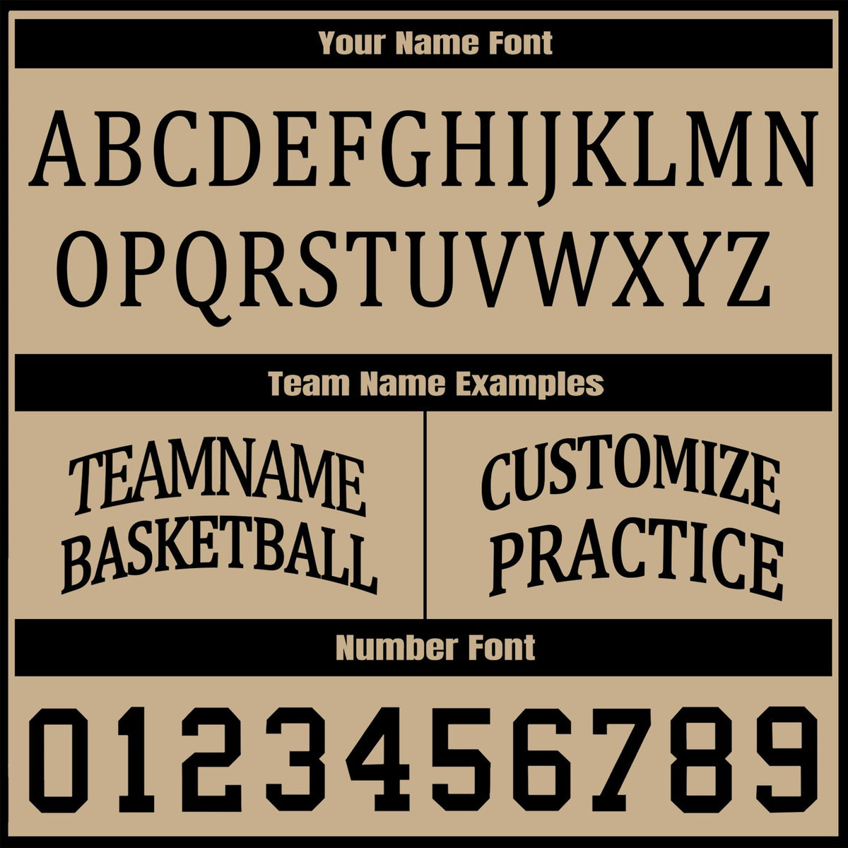 Custom Black & Khaki Two Sided Basketball Uniform Set | Personalized Team Uniforms for Adult & Youth