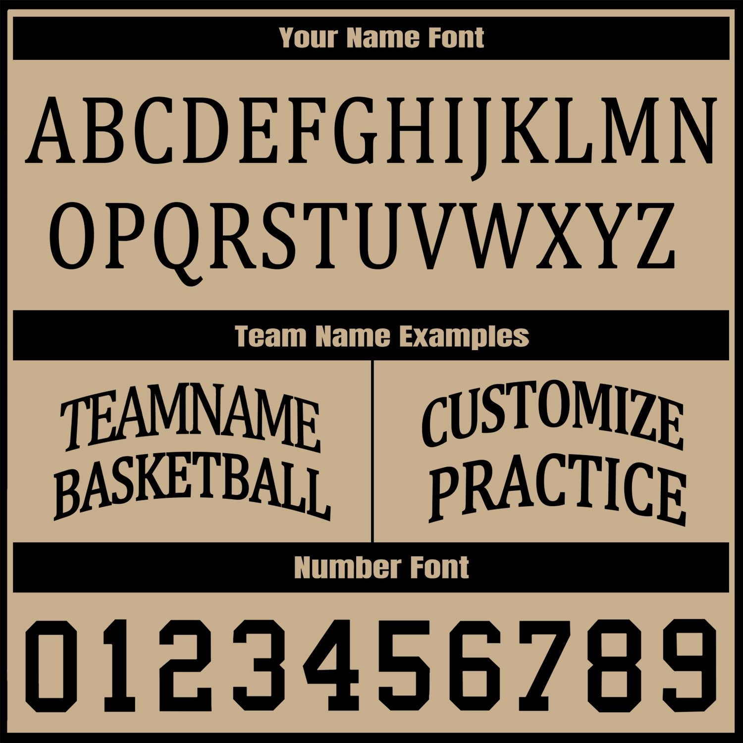 Custom Black & Khaki Two Sided Basketball Uniform Set | Personalized Team Uniforms for Adult & Youth