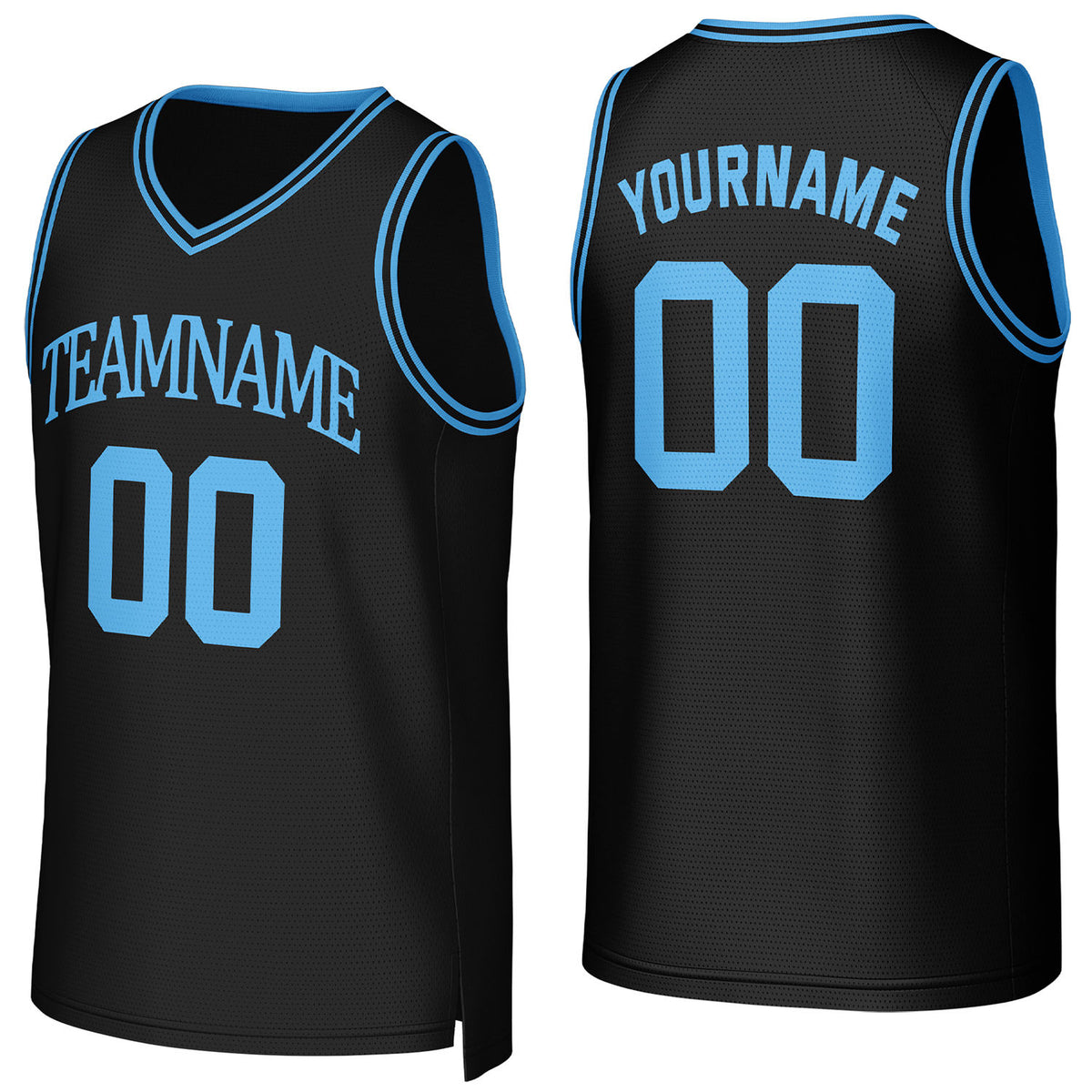 Custom black basketball jersey with logo, personalized name &amp; number, team uniform for men women youth game practice - Vosoli