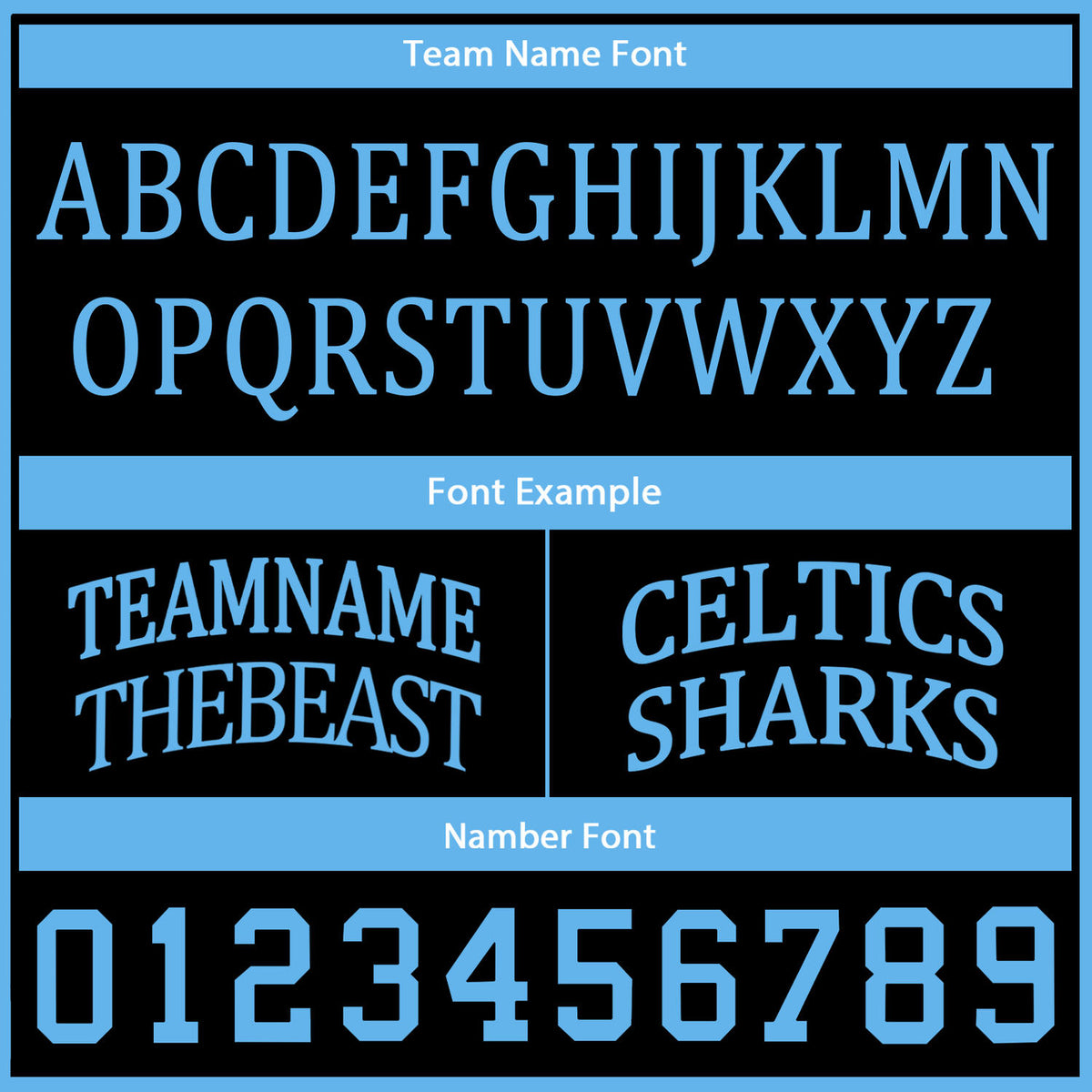 Custom Black & Light Blue Basketball Jersey | Personalized Name & Number Team Uniform