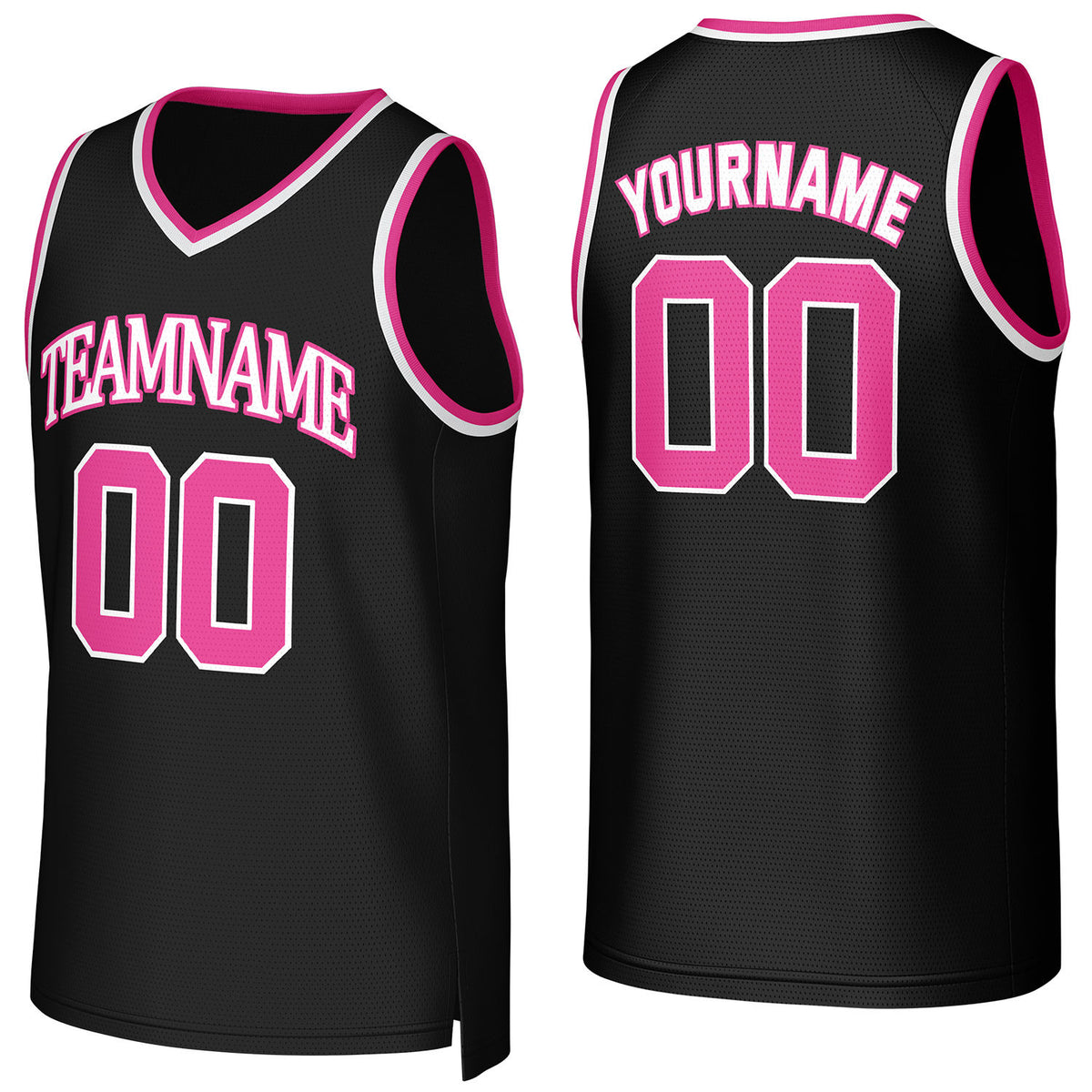 Custom black basketball jersey with logo, personalized name &amp; number, team uniform for men women youth game practice - Vosoli