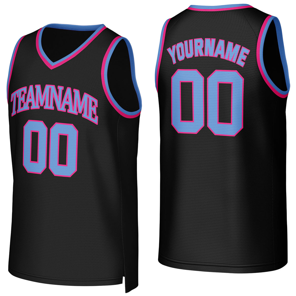 Custom black basketball jersey with logo, personalized name &amp; number, team uniform for men women youth game practice - Vosoli